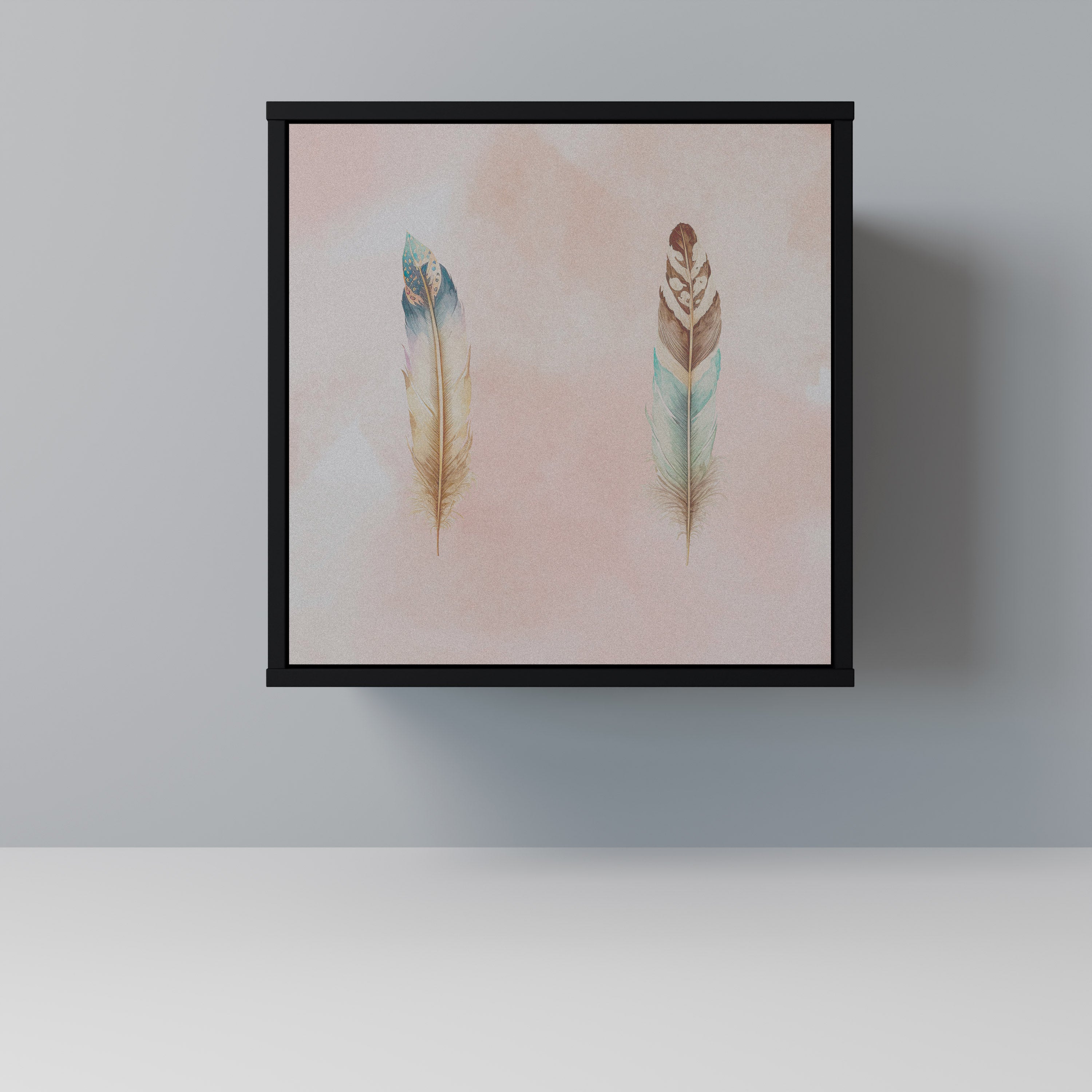 THE DELIQUESCE Sideboard mit 1 Tür in Schwarz