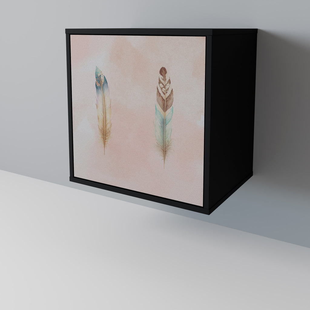 THE DELIQUESCE 1-Door Sideboard in Black Finish