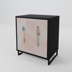 THE DELIQUESCE 1-Door Sideboard in Black Finish