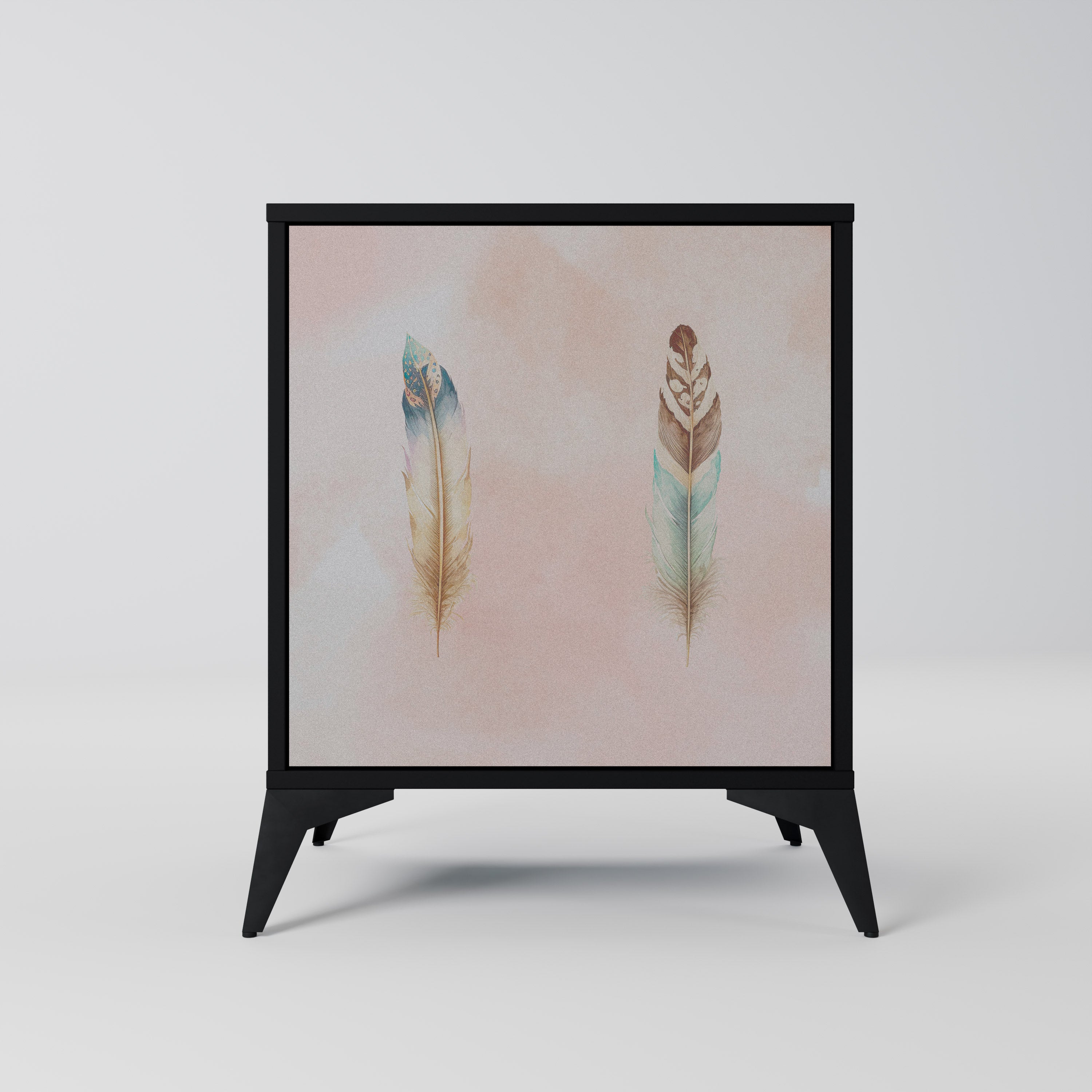 THE DELIQUESCE Sideboard mit 1 Tür in Schwarz