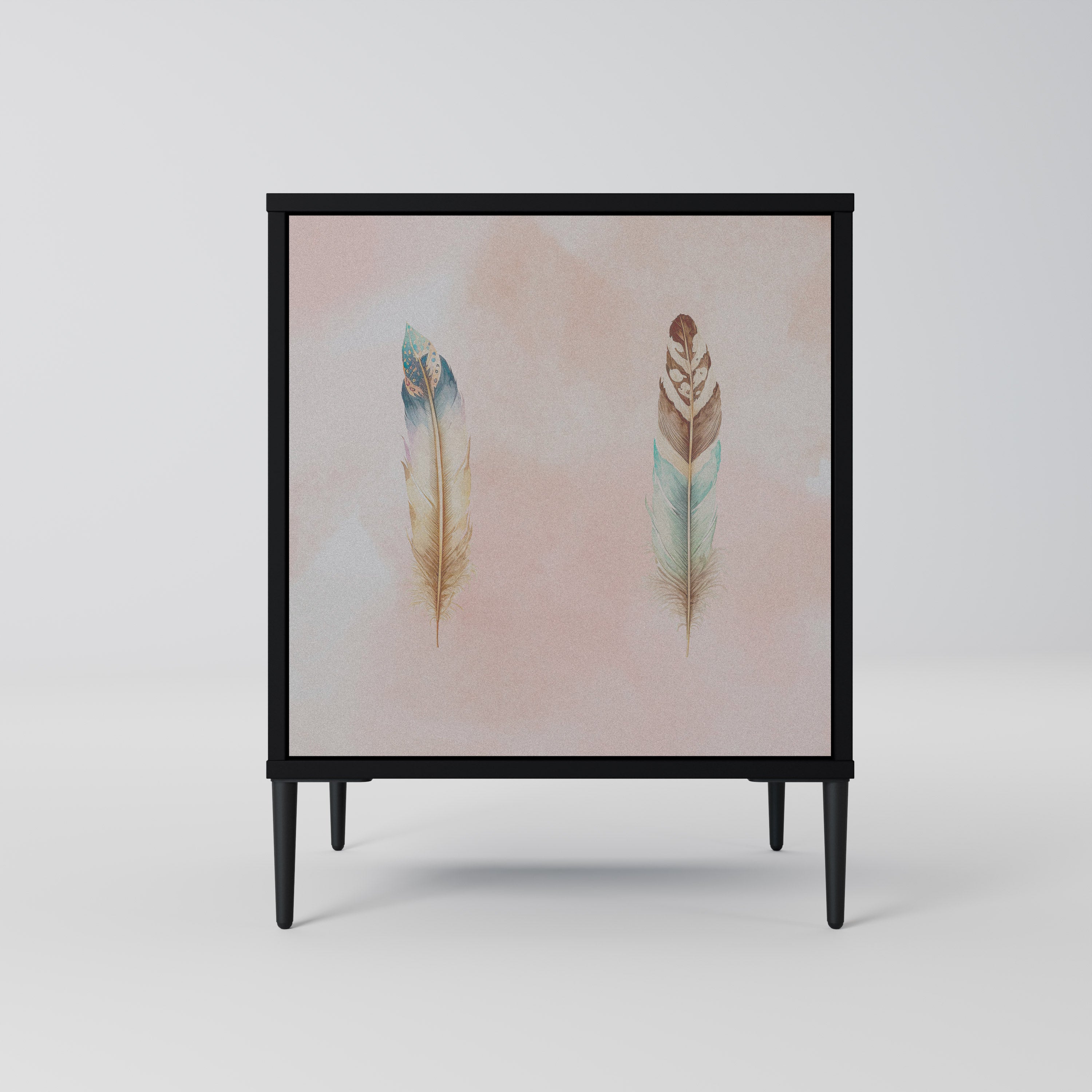 THE DELIQUESCE Sideboard mit 1 Tür in Schwarz