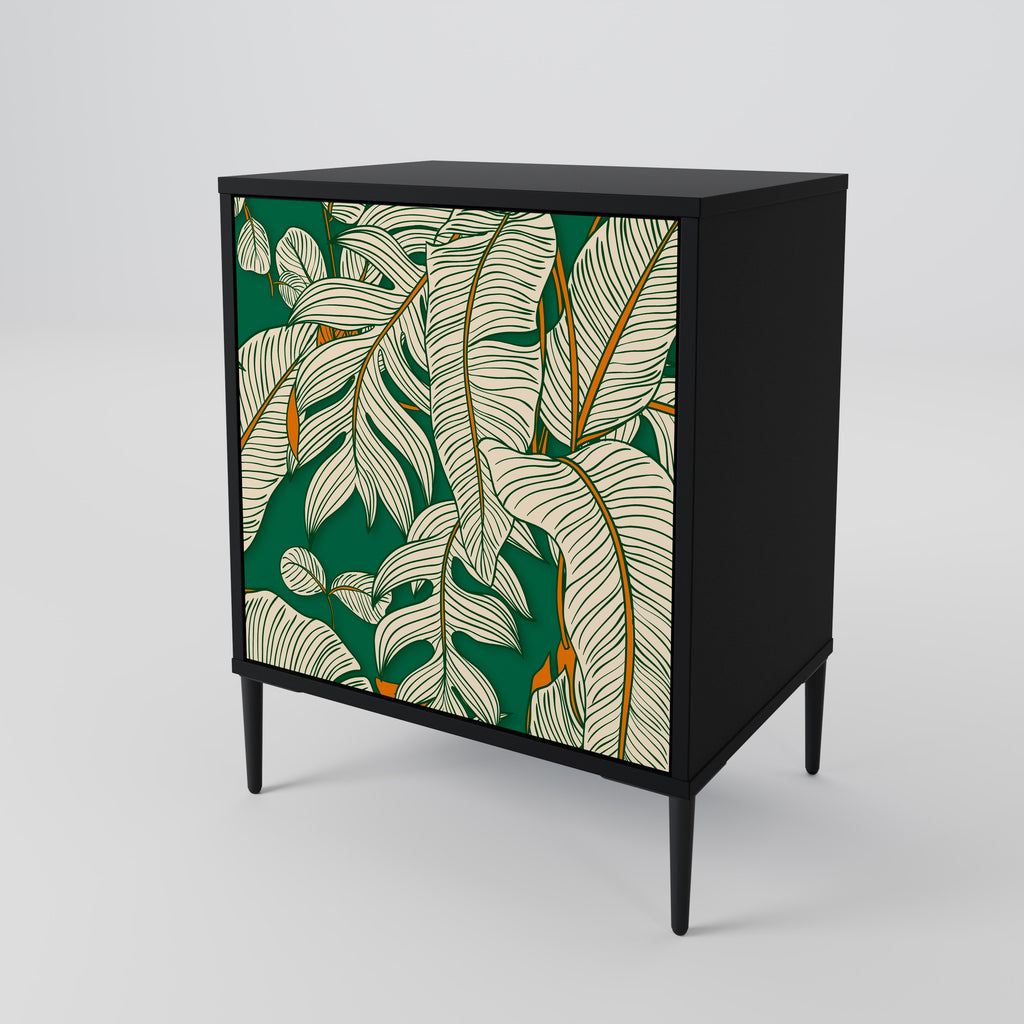 VERDANT PLEASURES Sideboard mit 1 Tür in Schwarz