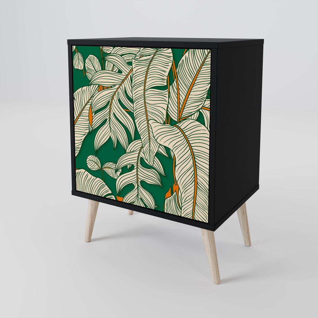 VERDANT PLEASURES Sideboard mit 1 Tür in Schwarz