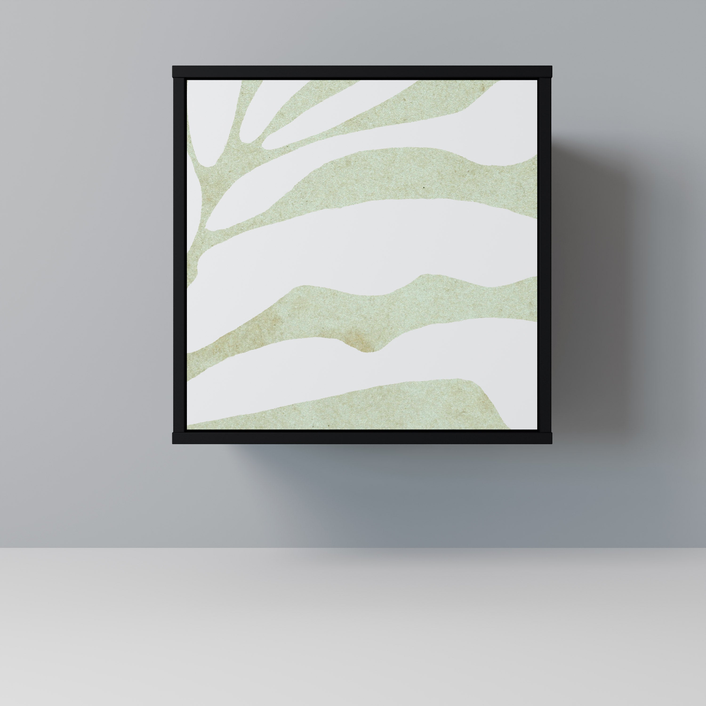 BOTANICAL SPARK Sideboard mit 1 Tür in Schwarz