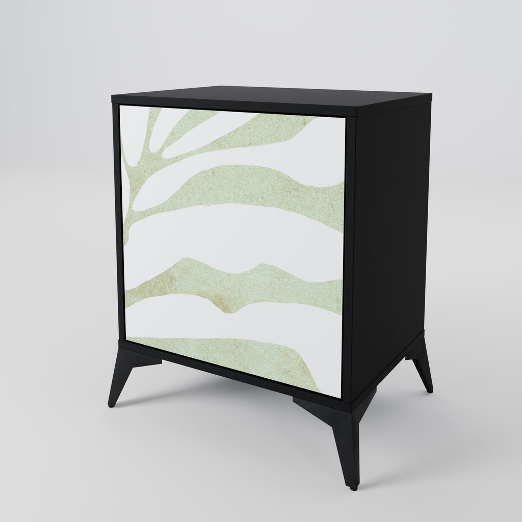BOTANICAL SPARK Sideboard mit 1 Tür in Schwarz