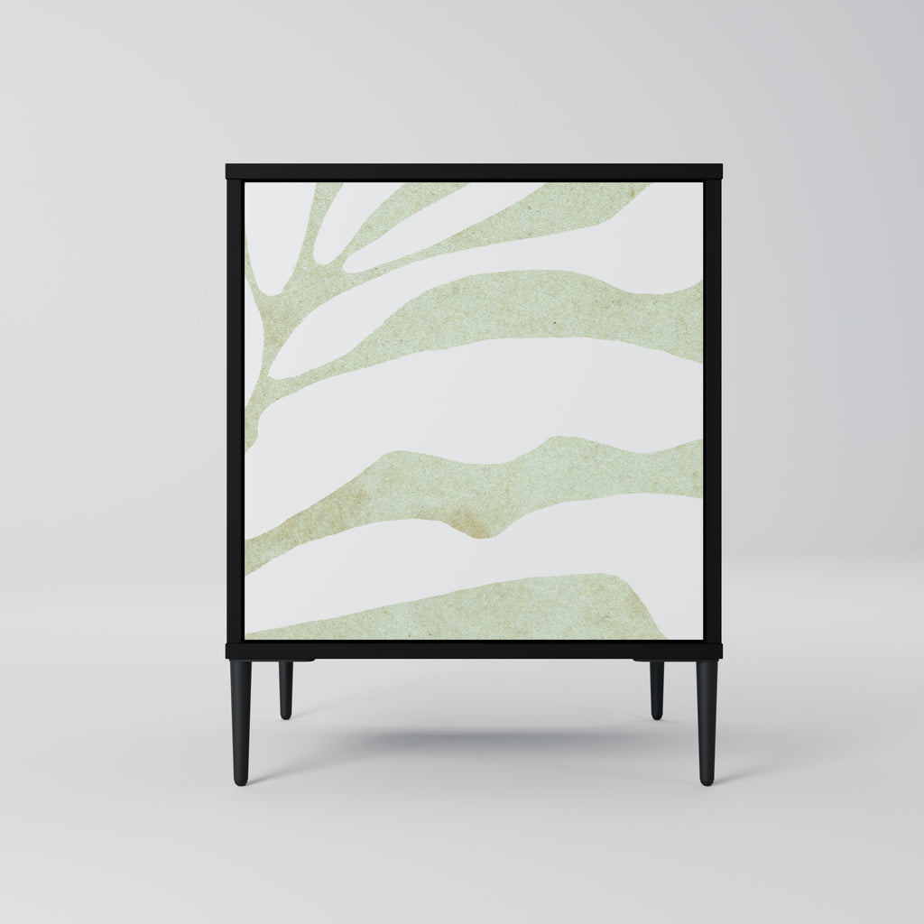 BOTANICAL SPARK Sideboard mit 1 Tür in Schwarz