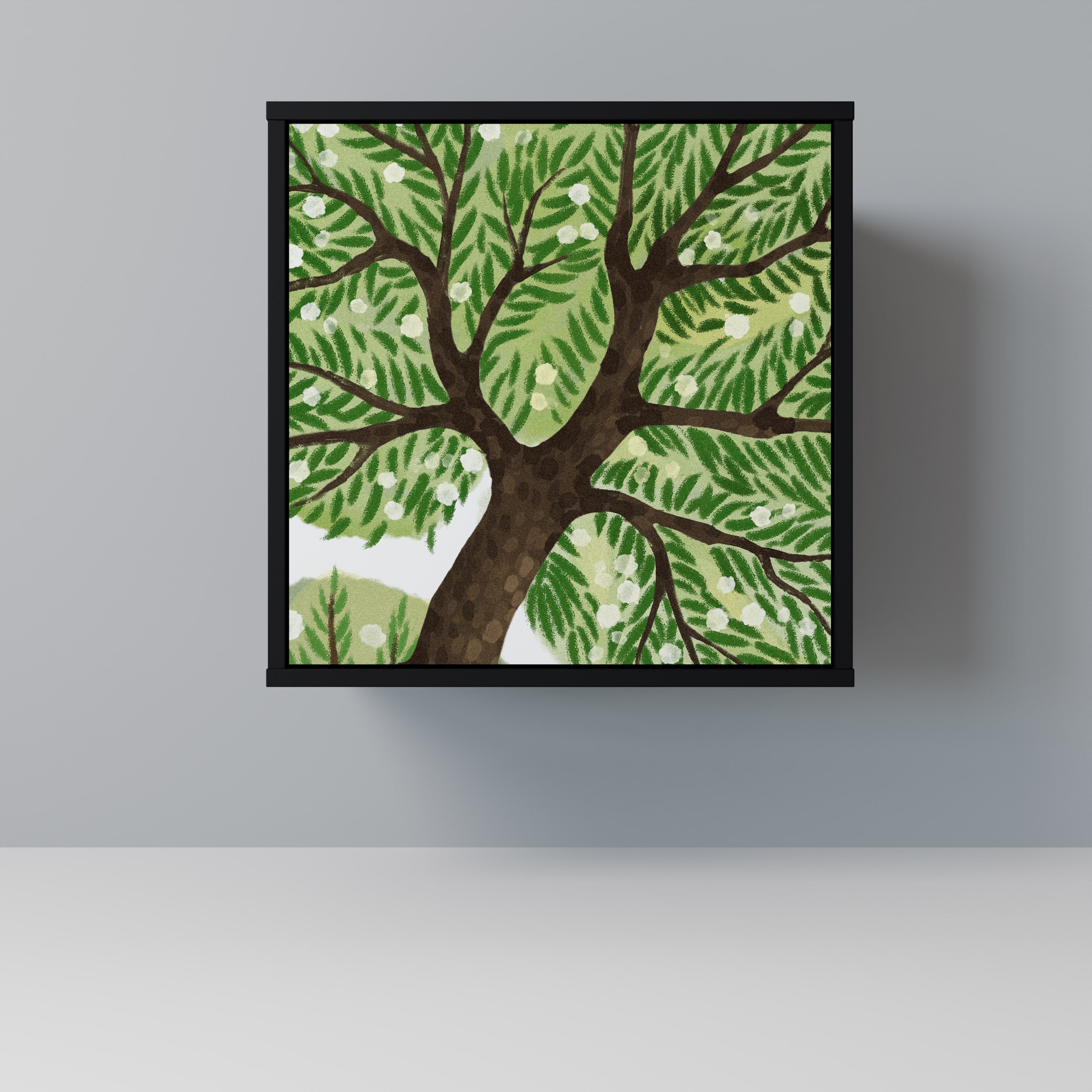 WILDERNESS DASH Sideboard mit 1 Tür in Schwarz