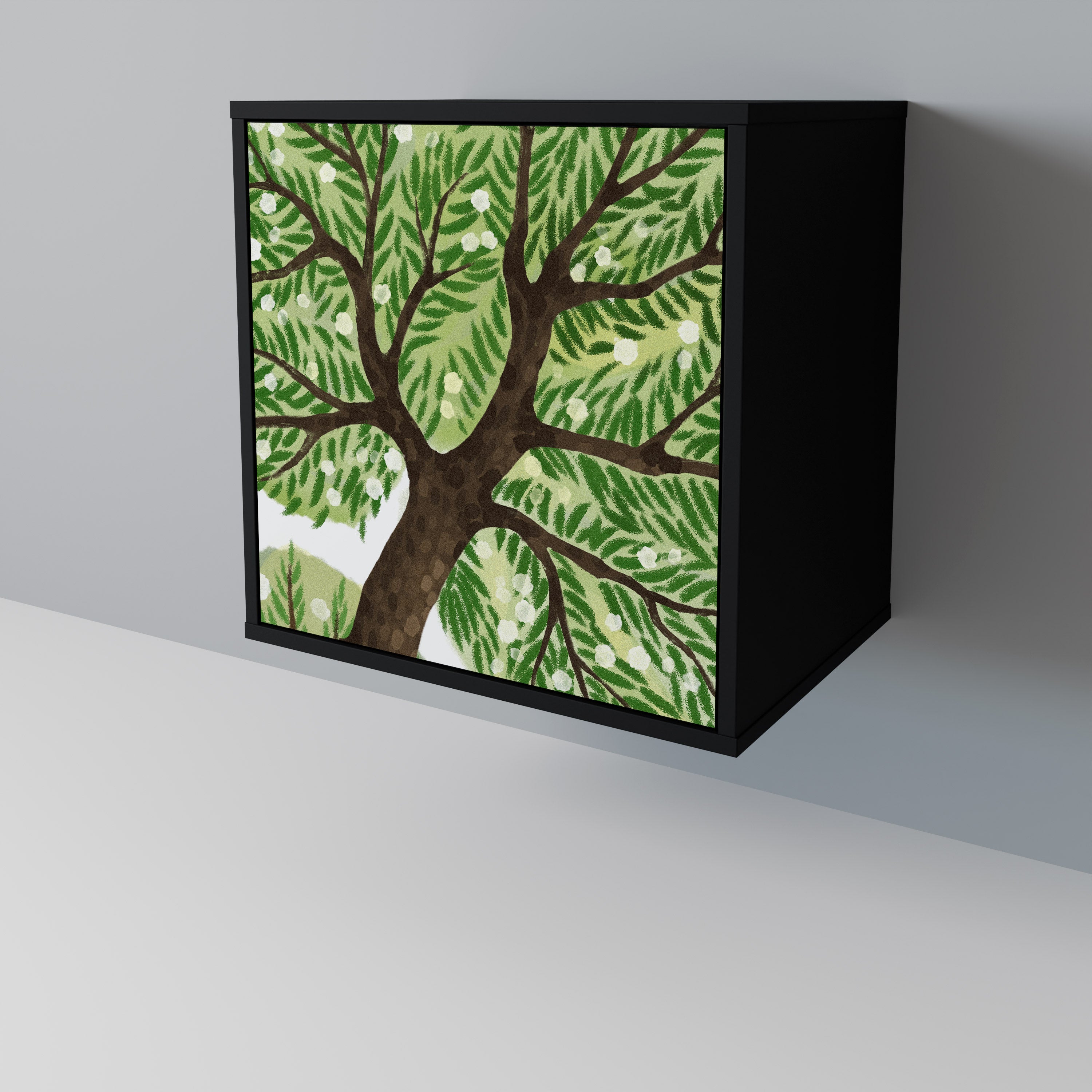 WILDERNESS DASH Sideboard mit 1 Tür in Schwarz