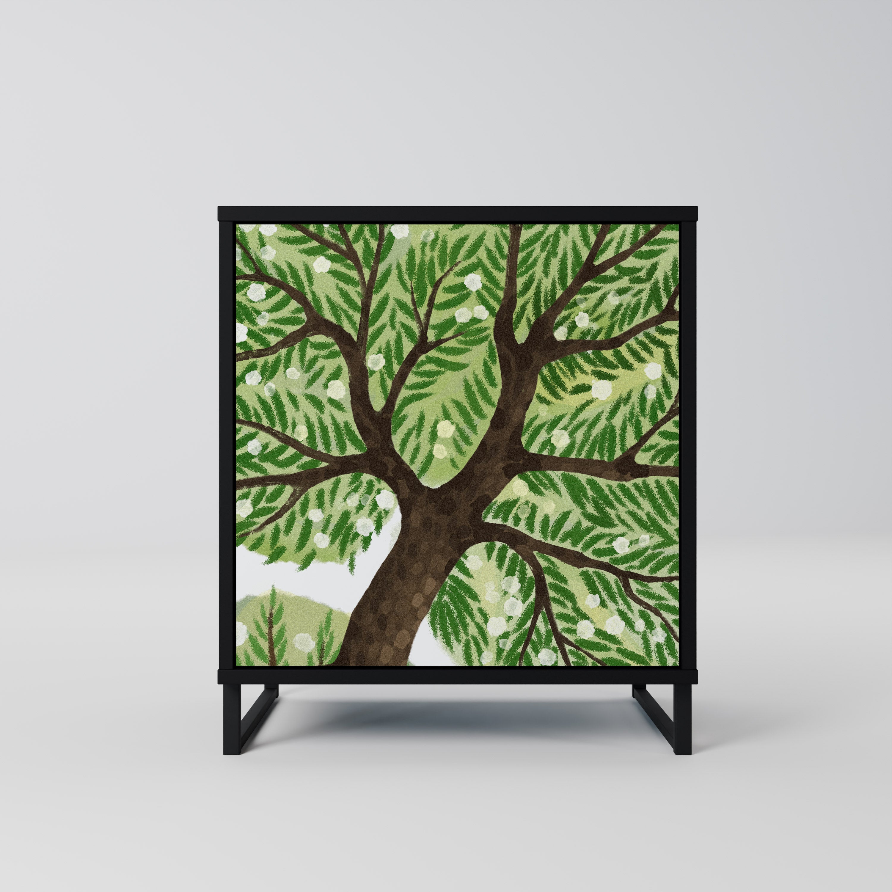 WILDERNESS DASH Sideboard mit 1 Tür in Schwarz