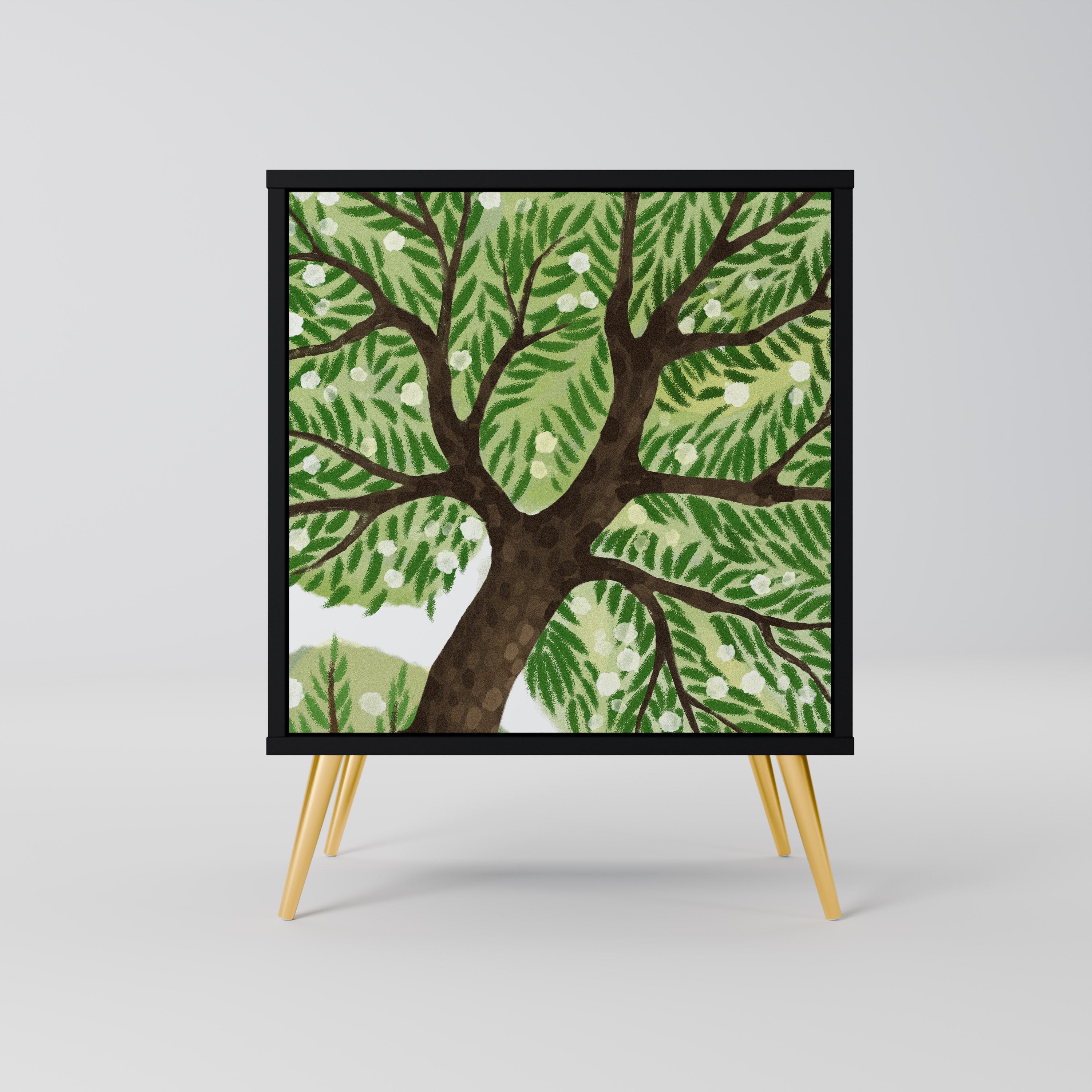 WILDERNESS DASH Sideboard mit 1 Tür in Schwarz