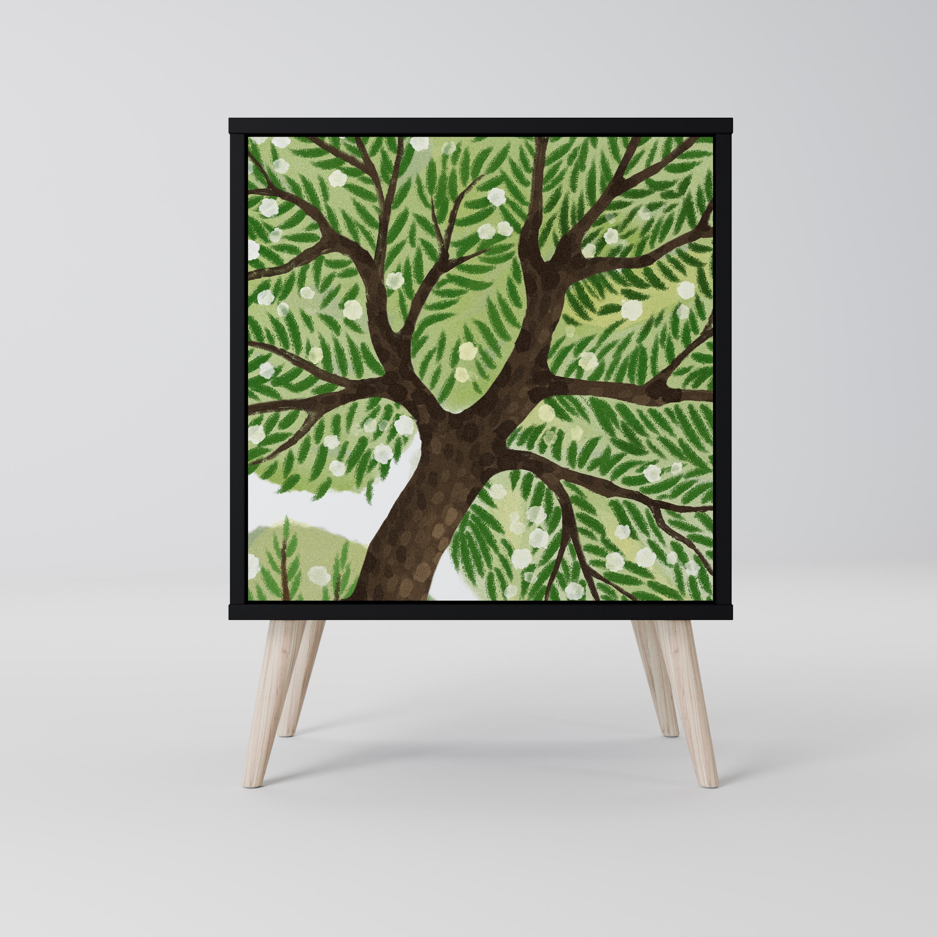 WILDERNESS DASH Sideboard mit 1 Tür in Schwarz