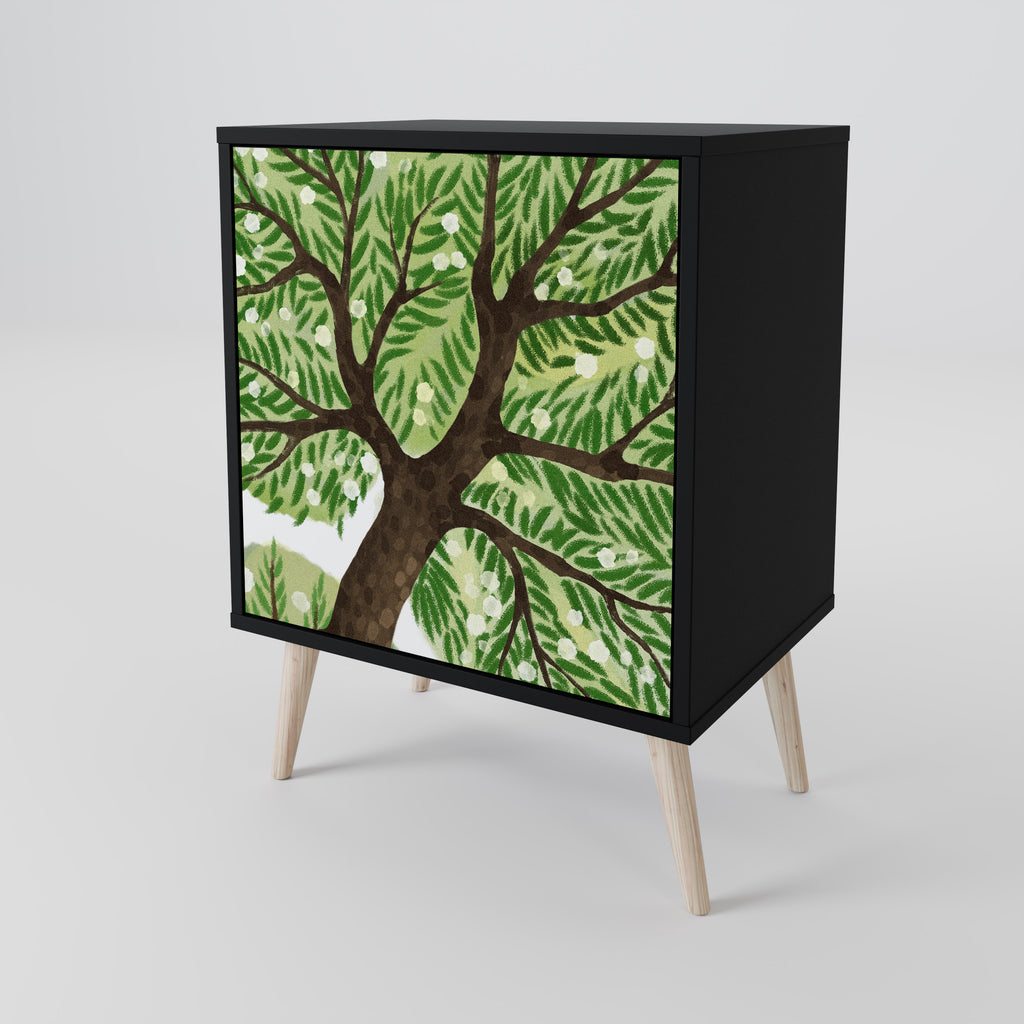 WILDERNESS DASH Sideboard mit 1 Tür in Schwarz