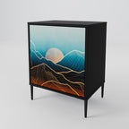LUNAR SECRETS Sideboard mit 1 Tür in Schwarz