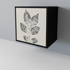 LEAFY STAMPS Sideboard mit 1 Tür in Schwarz