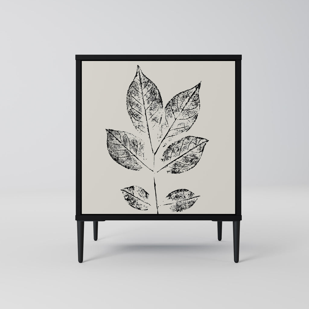 LEAFY STAMPS Sideboard mit 1 Tür in Schwarz