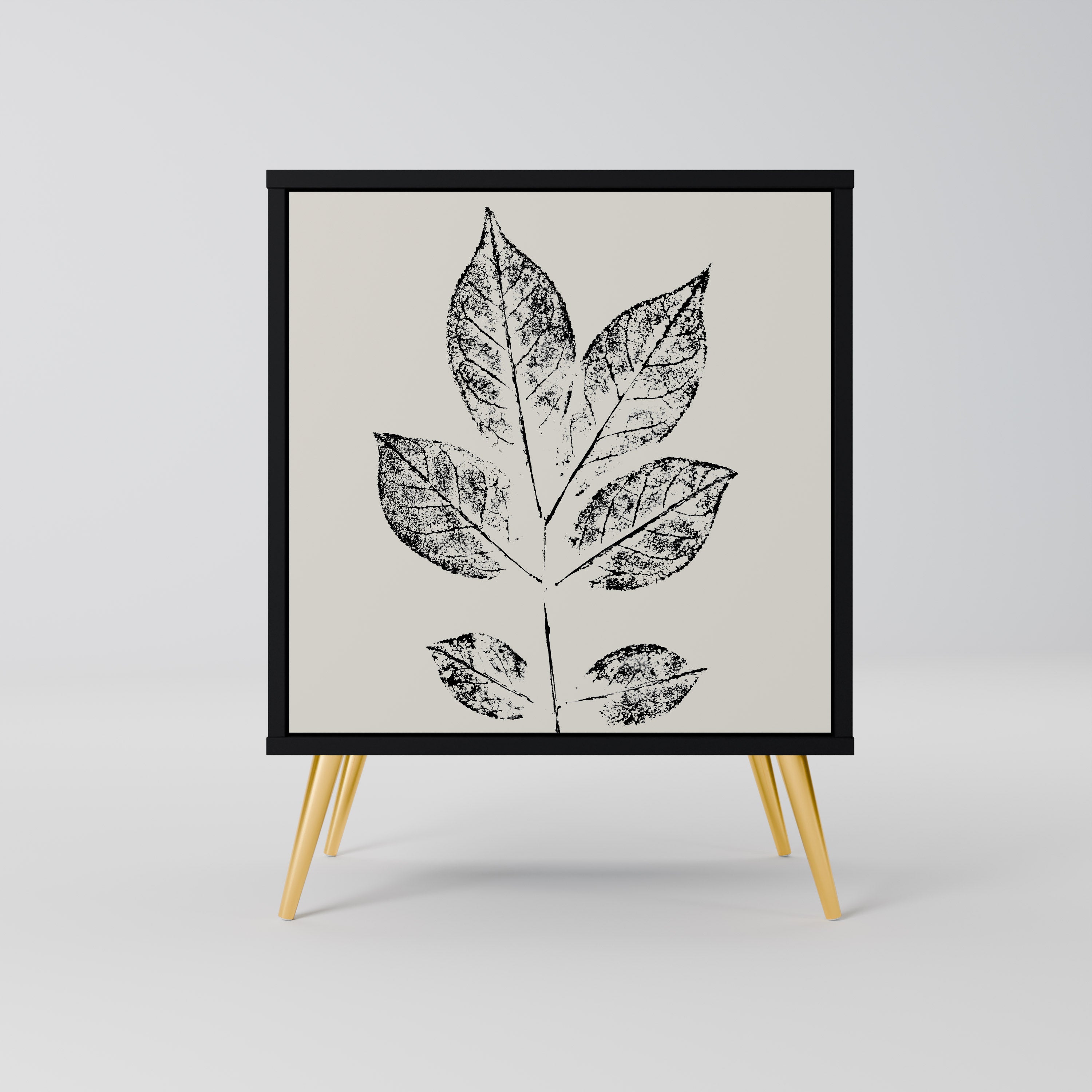 LEAFY STAMPS Sideboard mit 1 Tür in Schwarz