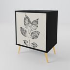 LEAFY STAMPS Sideboard mit 1 Tür in Schwarz