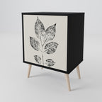 LEAFY STAMPS Sideboard mit 1 Tür in Schwarz