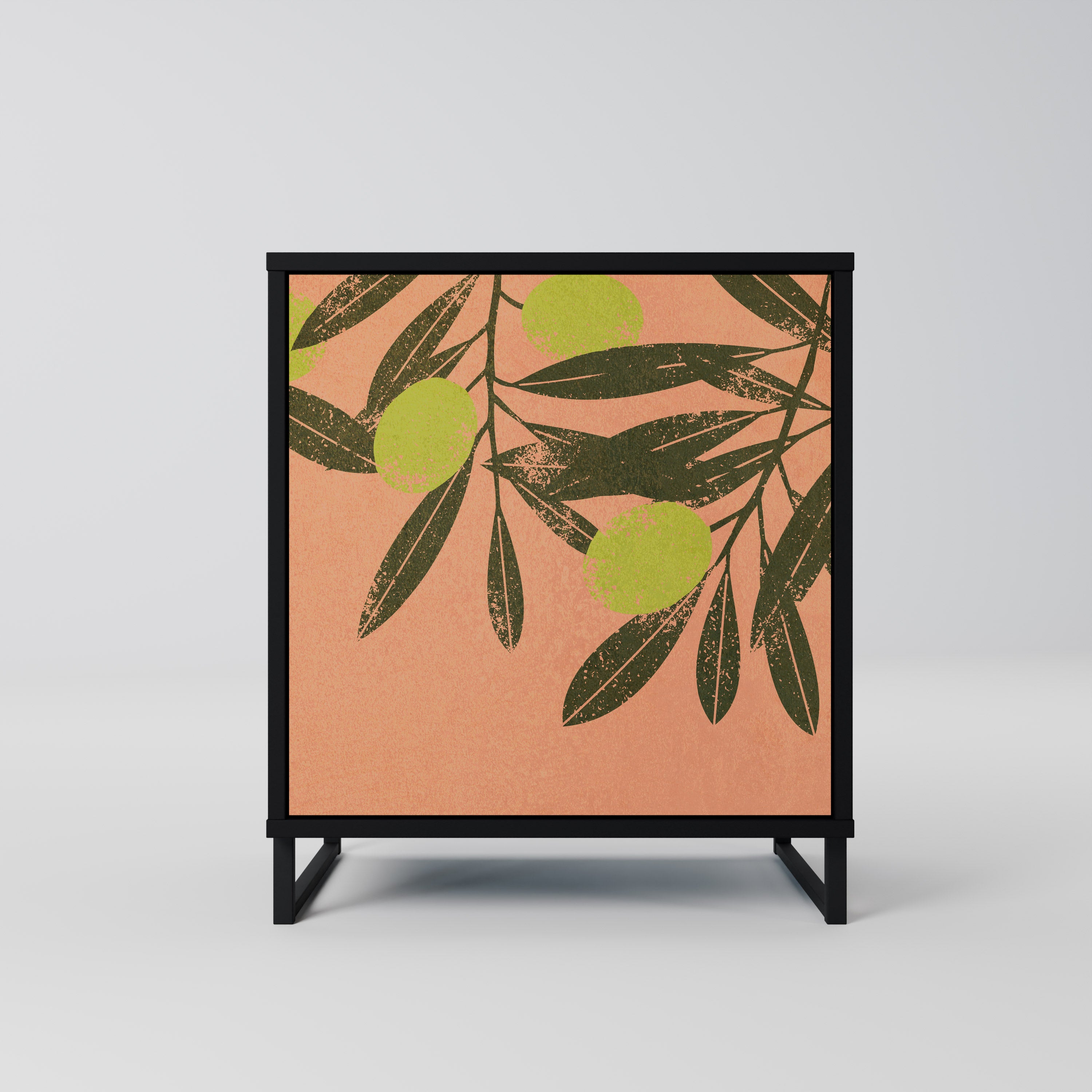 JUICY OLIVES Sideboard mit 1 Tür in Schwarz