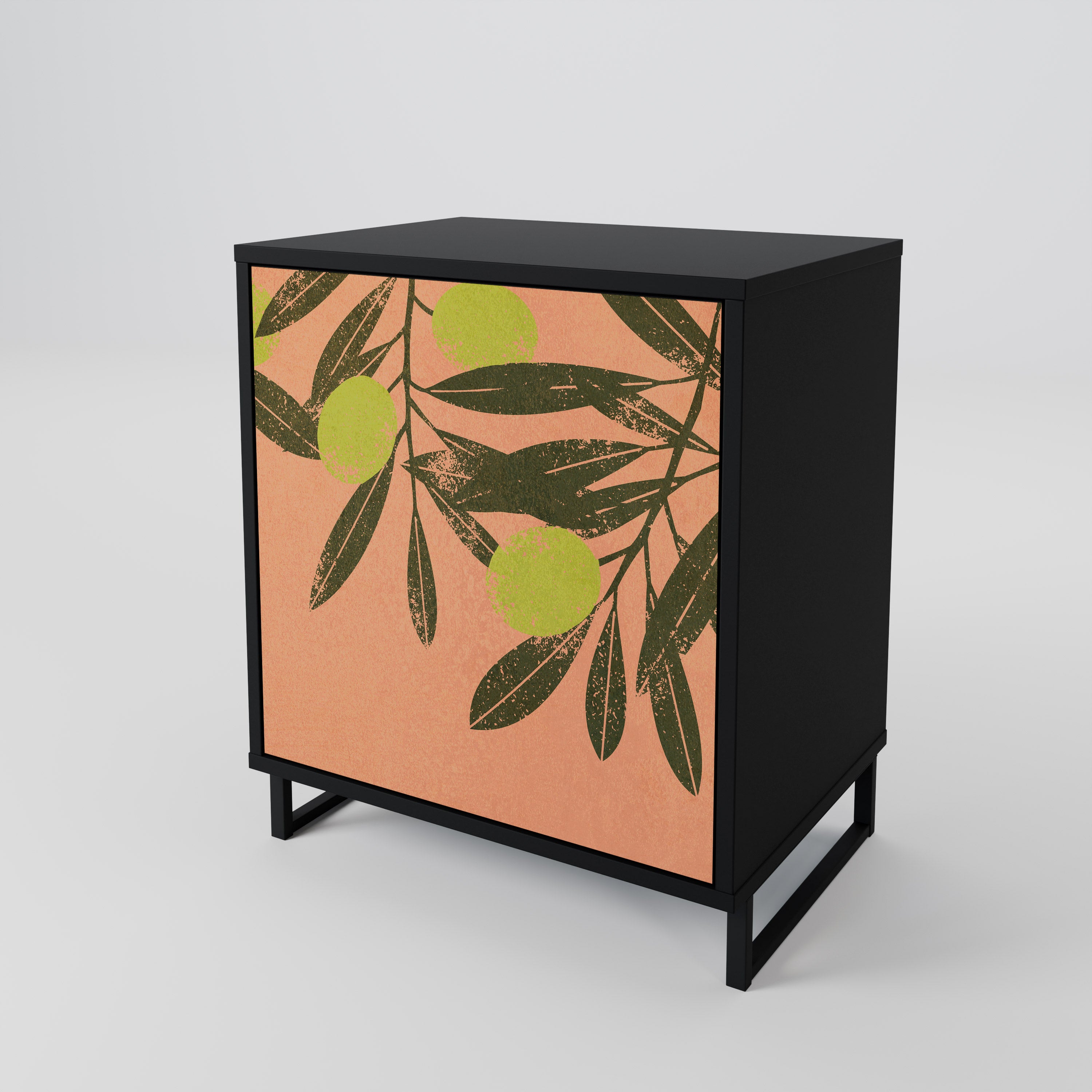 JUICY OLIVES Sideboard mit 1 Tür in Schwarz