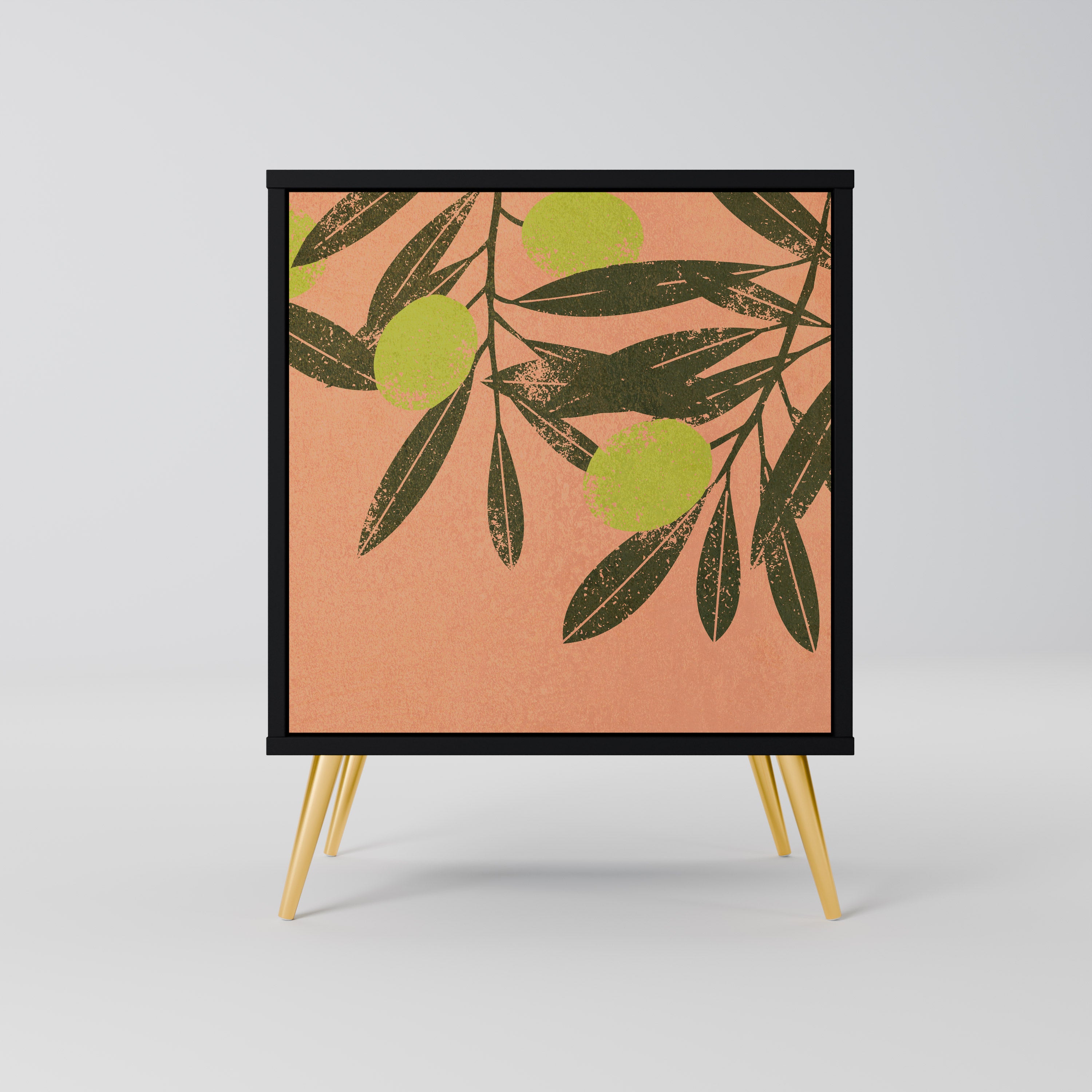 JUICY OLIVES Sideboard mit 1 Tür in Schwarz