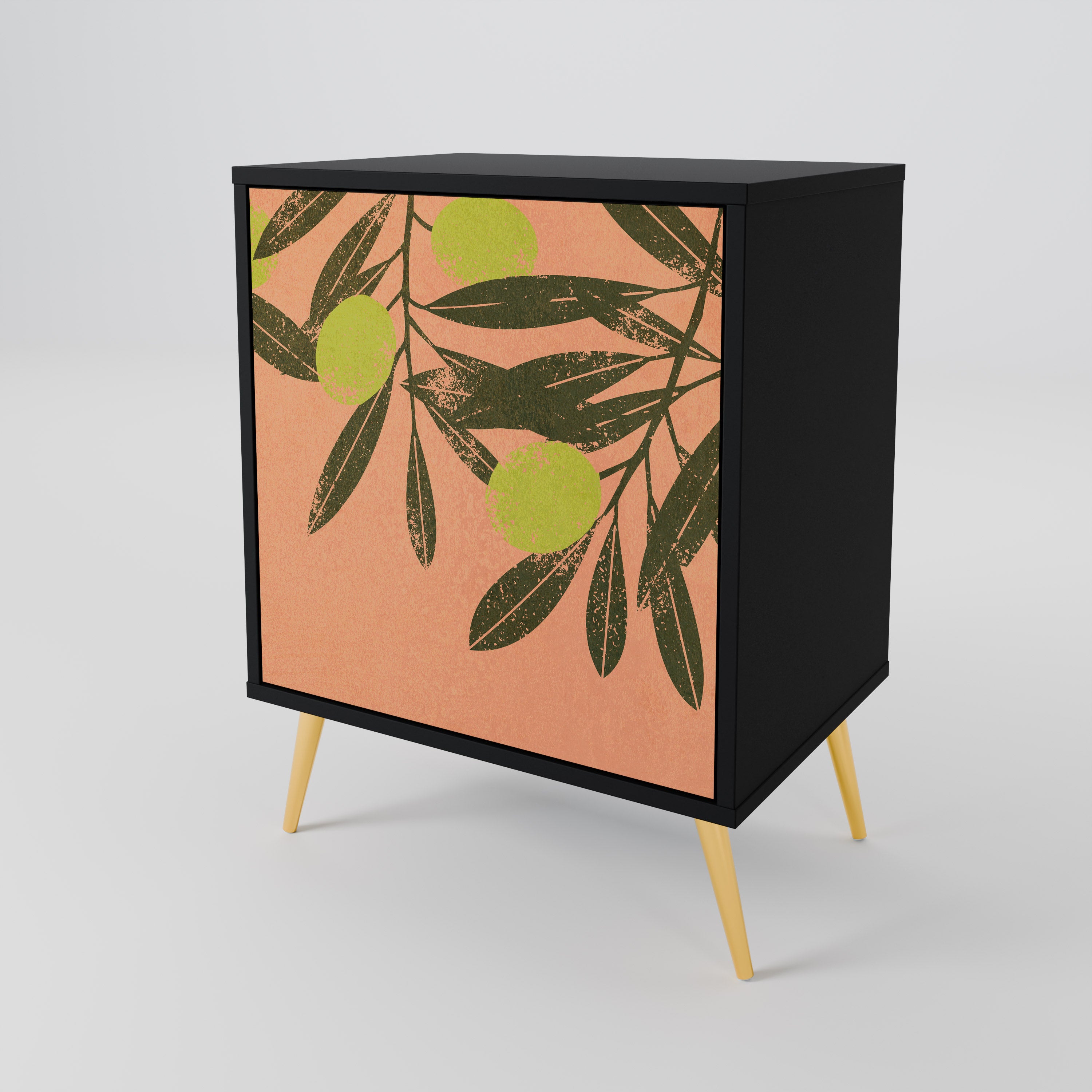 JUICY OLIVES Sideboard mit 1 Tür in Schwarz