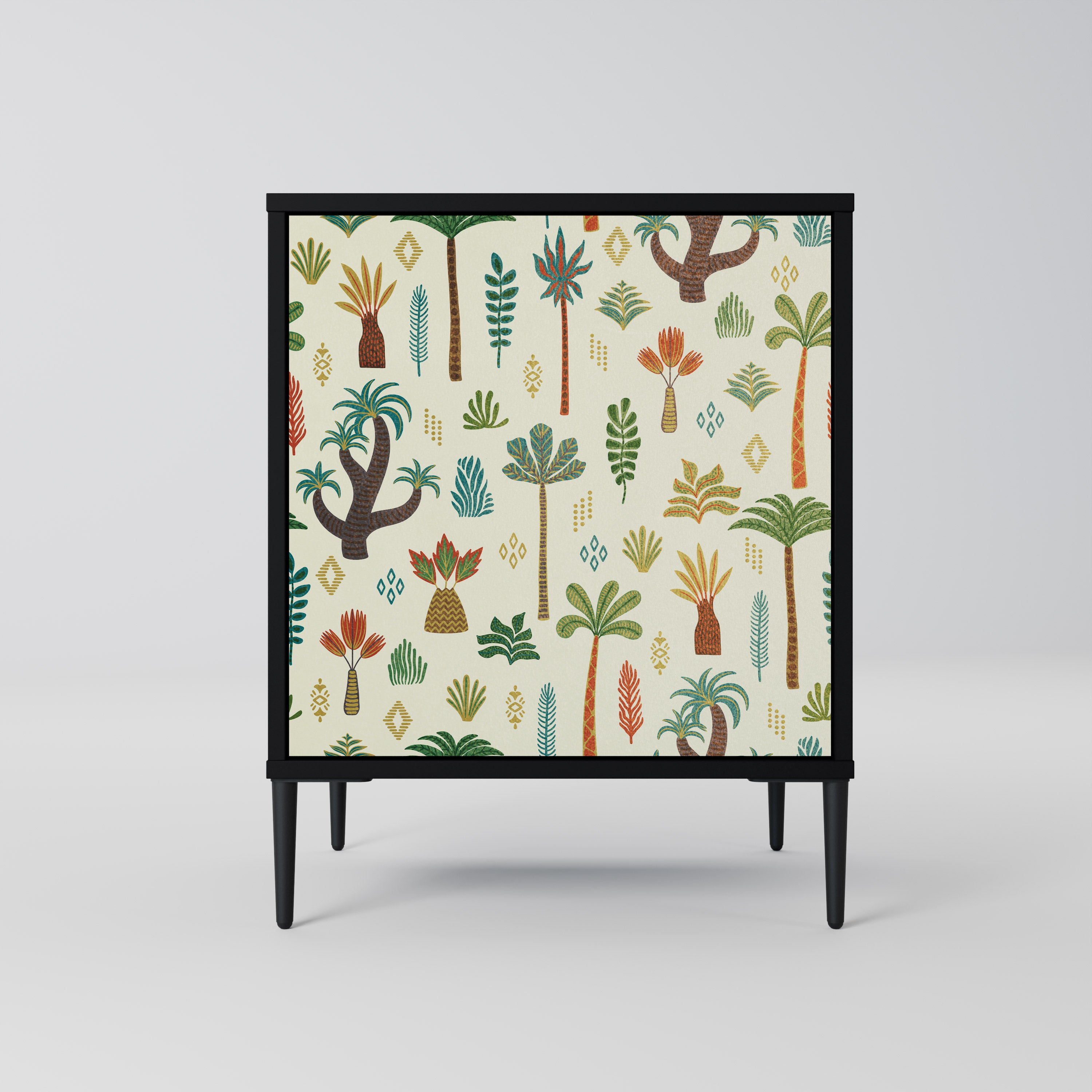 PALM SPRING Sideboard mit 1 Tür in Schwarz