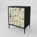 PALM SPRING Sideboard mit 1 Tür in Schwarz