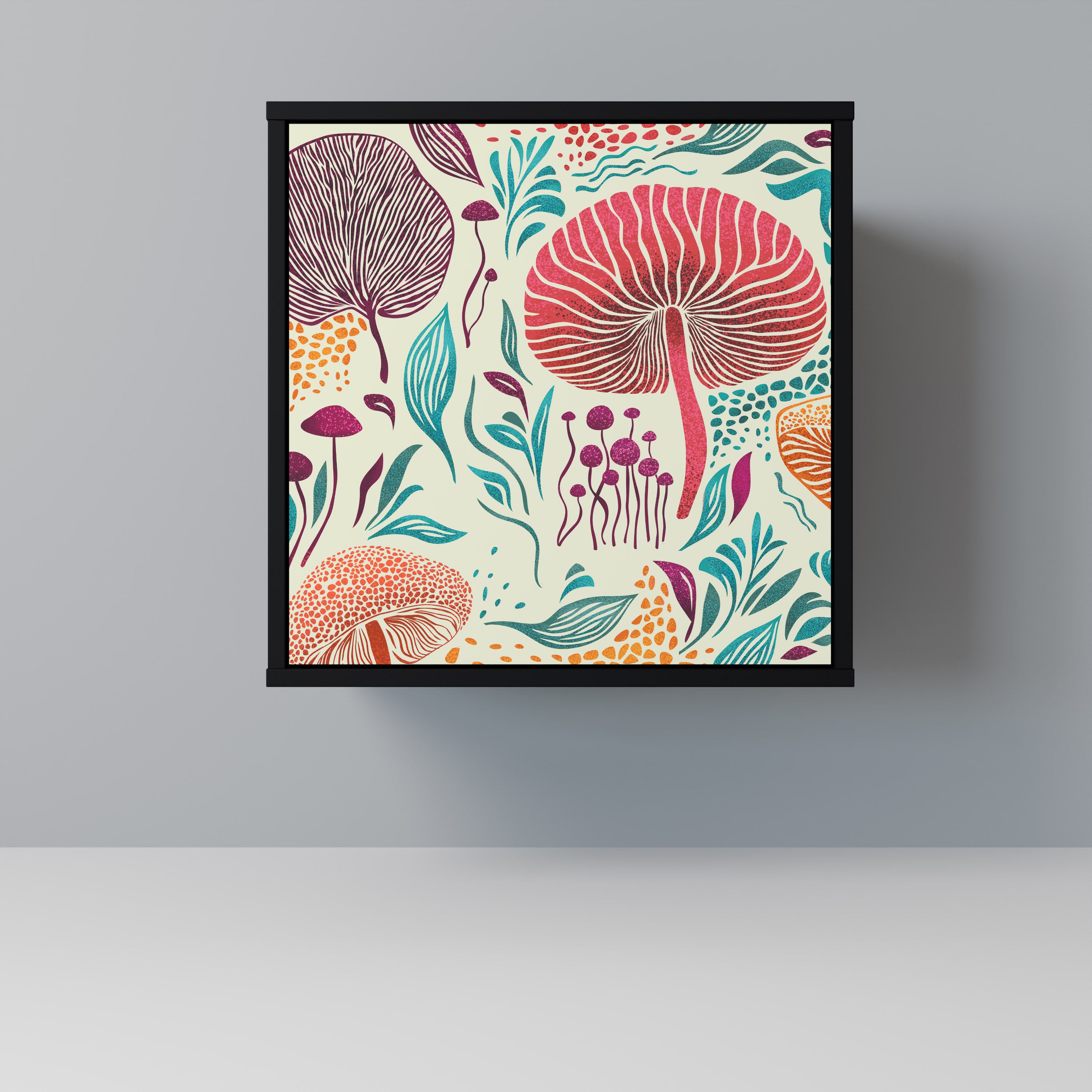 FUNGUS FANTASY Sideboard mit 1 Tür in Schwarz