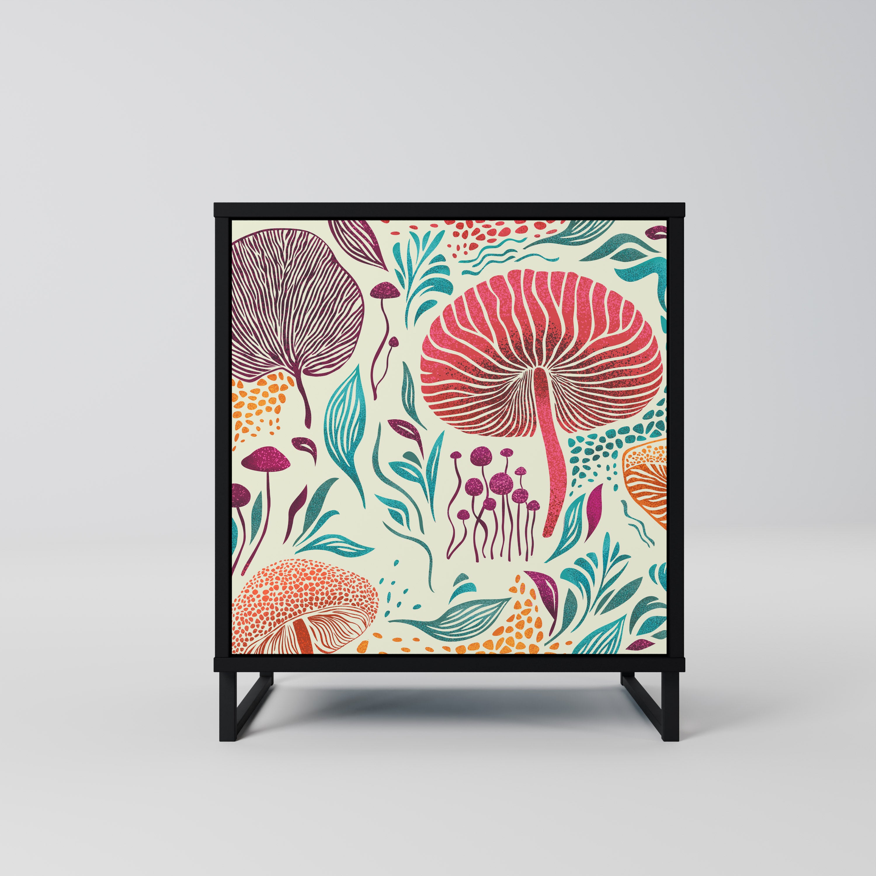 FUNGUS FANTASY Sideboard mit 1 Tür in Schwarz