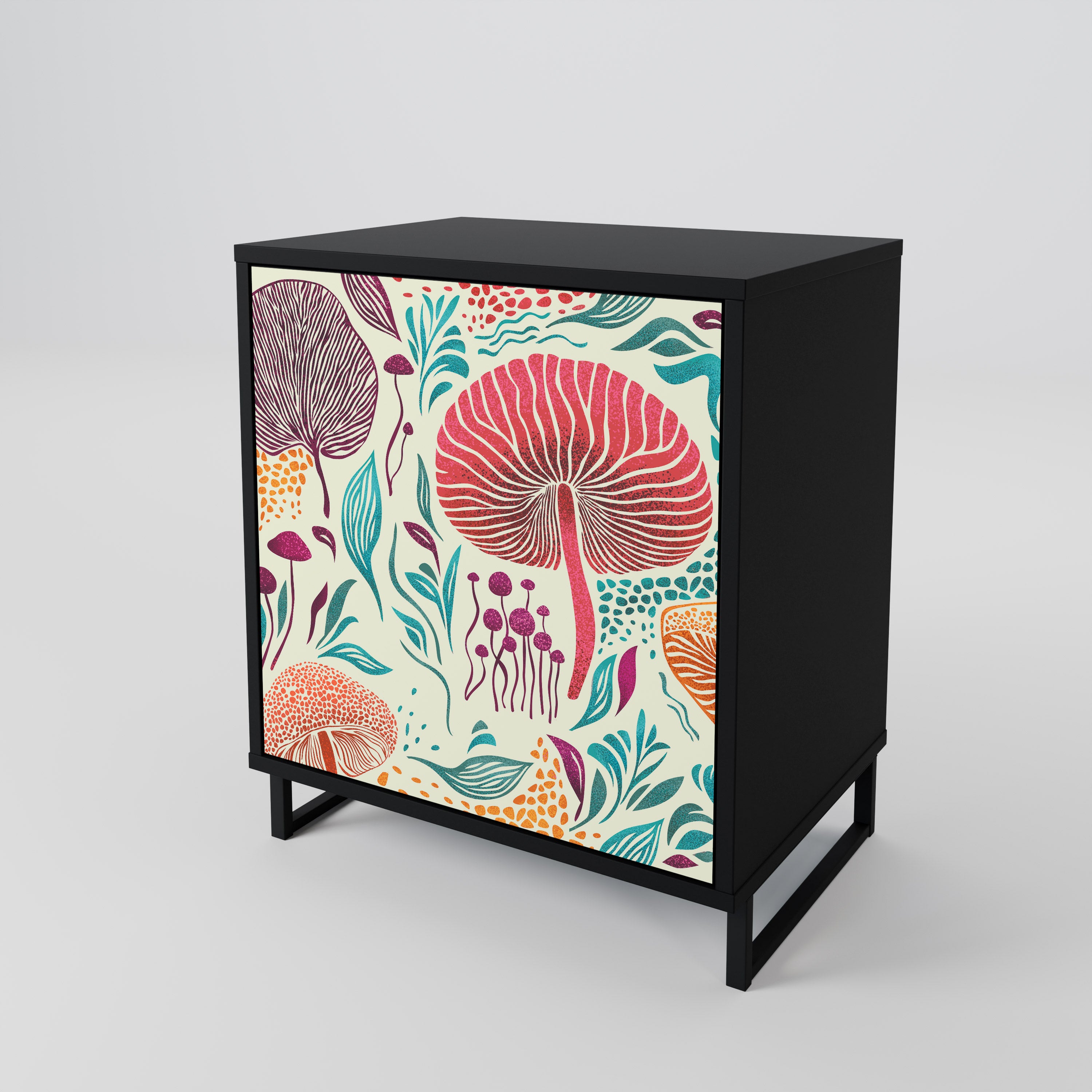 FUNGUS FANTASY Sideboard mit 1 Tür in Schwarz