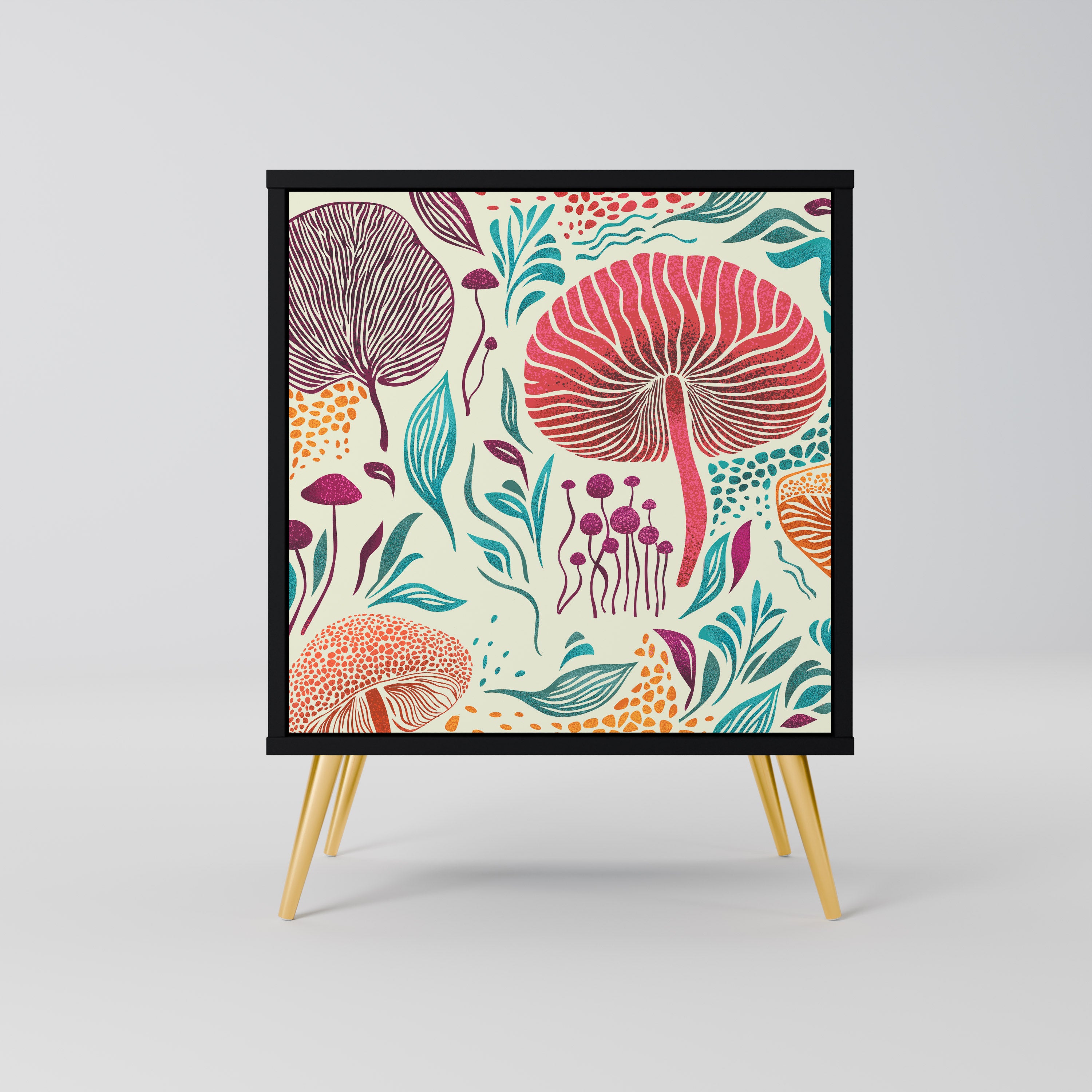 FUNGUS FANTASY Sideboard mit 1 Tür in Schwarz