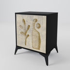 SAND SCULPTURES Sideboard mit 1 Tür in Schwarz
