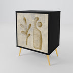 SAND SCULPTURES Sideboard mit 1 Tür in Schwarz