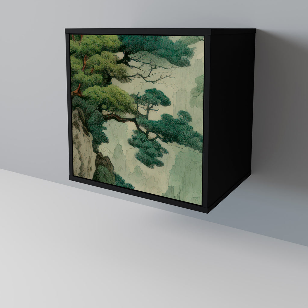 VERDURE ABYSS Sideboard mit 1 Tür in Schwarz