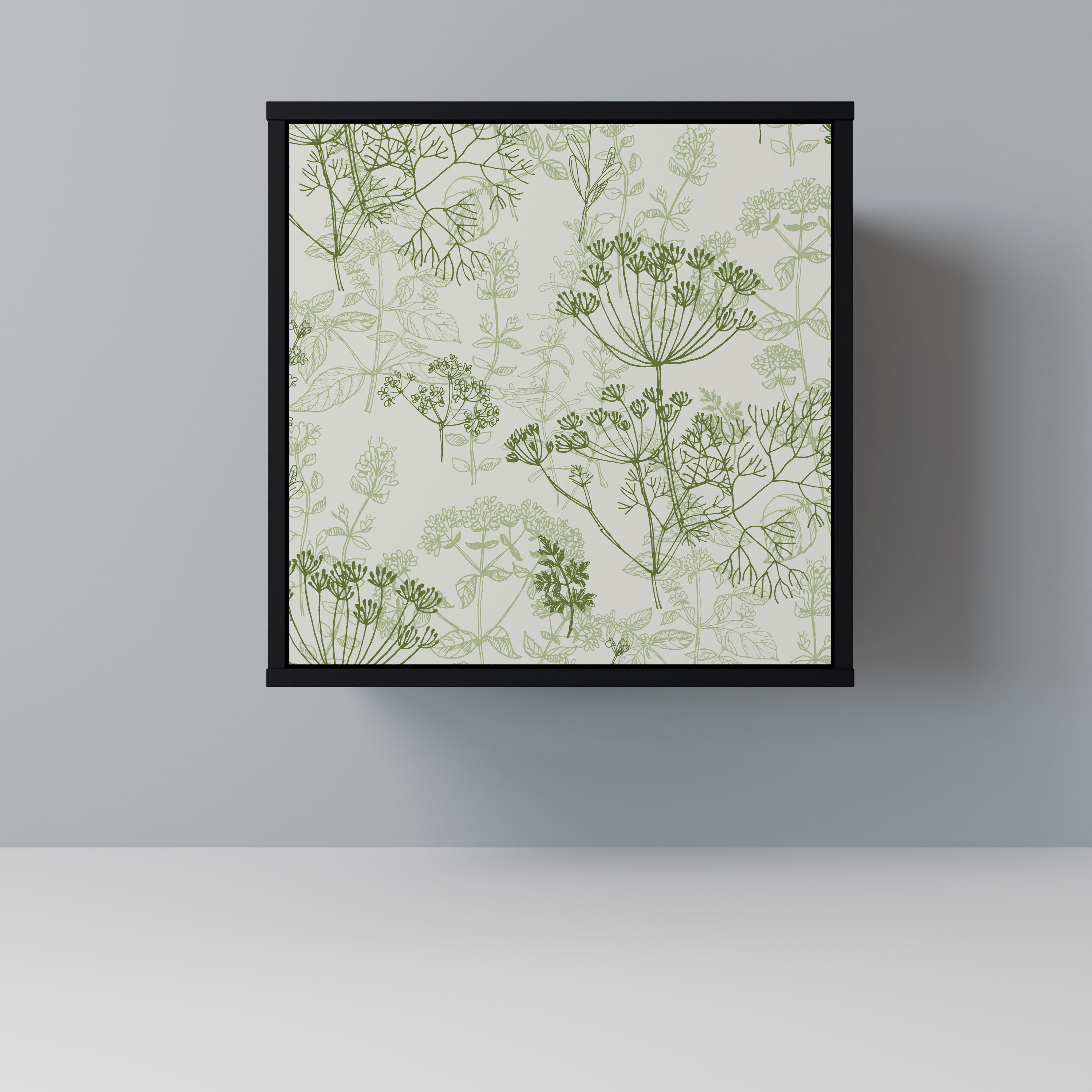 FENNEL BALDACHIN Sideboard mit 1 Tür in Schwarz