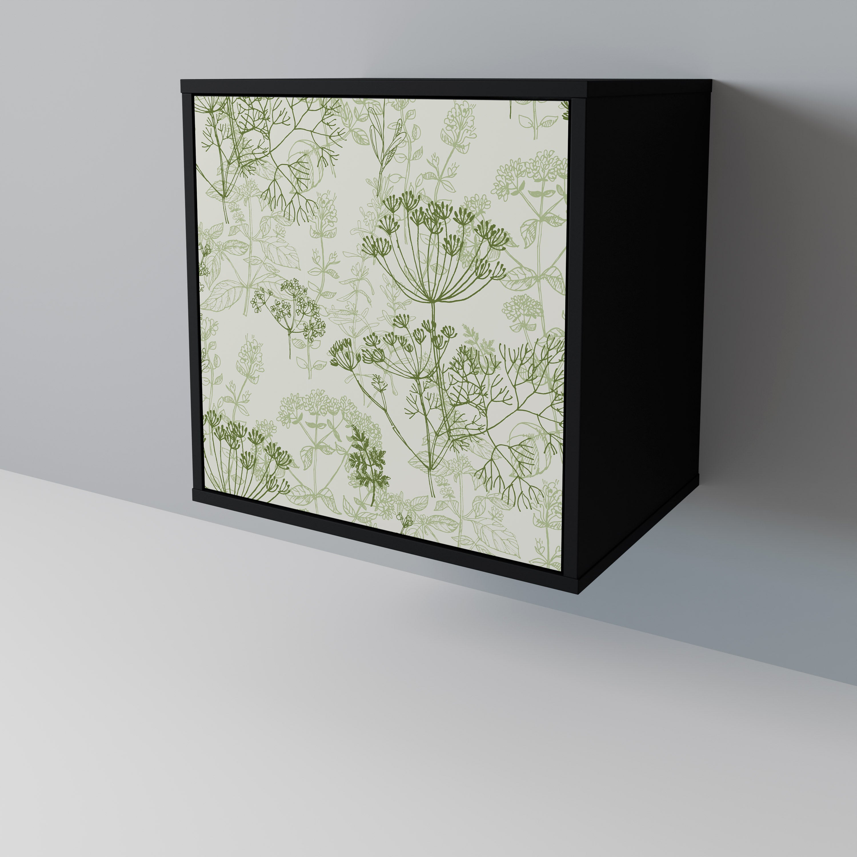 FENNEL BALDACHIN Sideboard mit 1 Tür in Schwarz