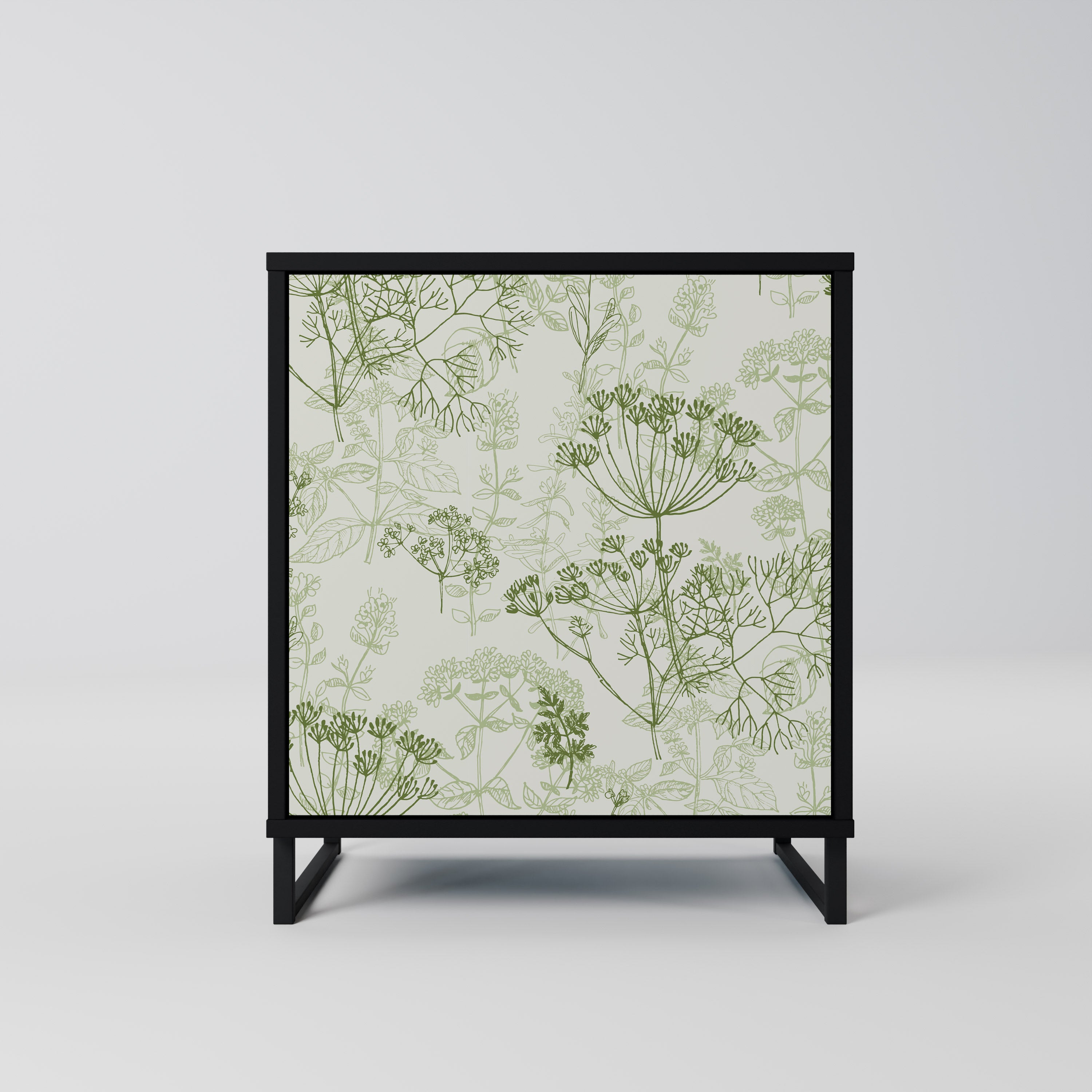 FENNEL BALDACHIN Sideboard mit 1 Tür in Schwarz