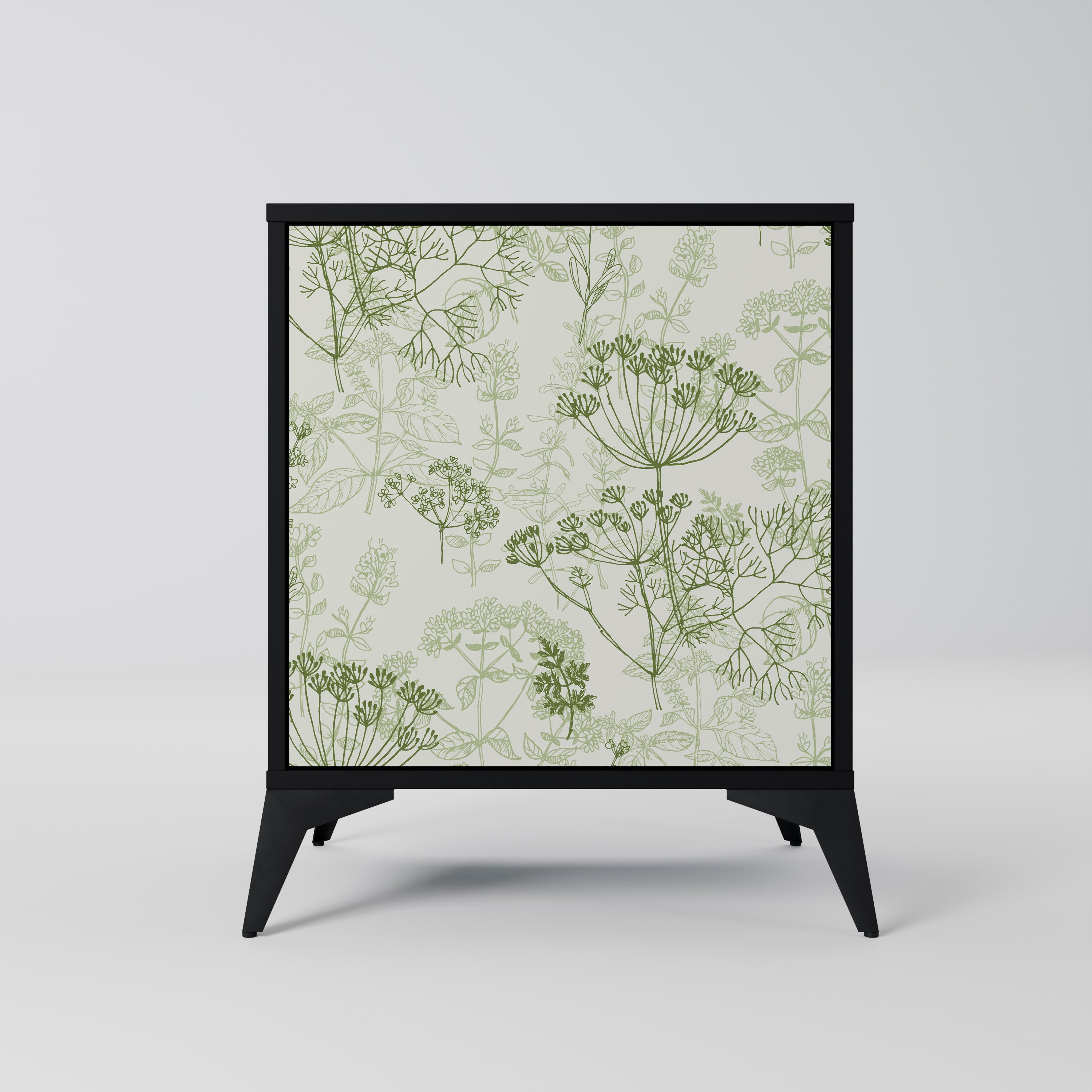 FENNEL BALDACHIN Sideboard mit 1 Tür in Schwarz