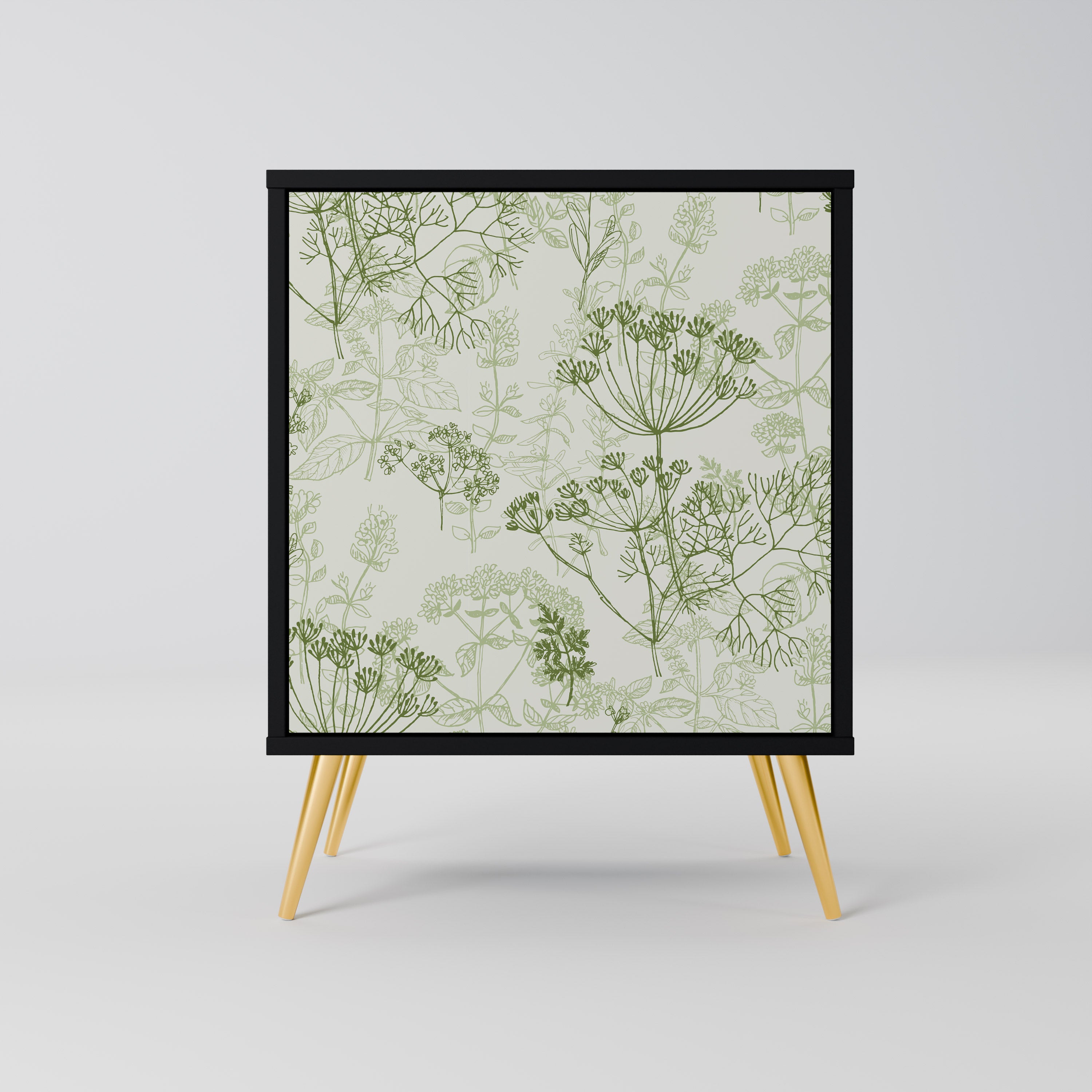 FENNEL BALDACHIN Sideboard mit 1 Tür in Schwarz