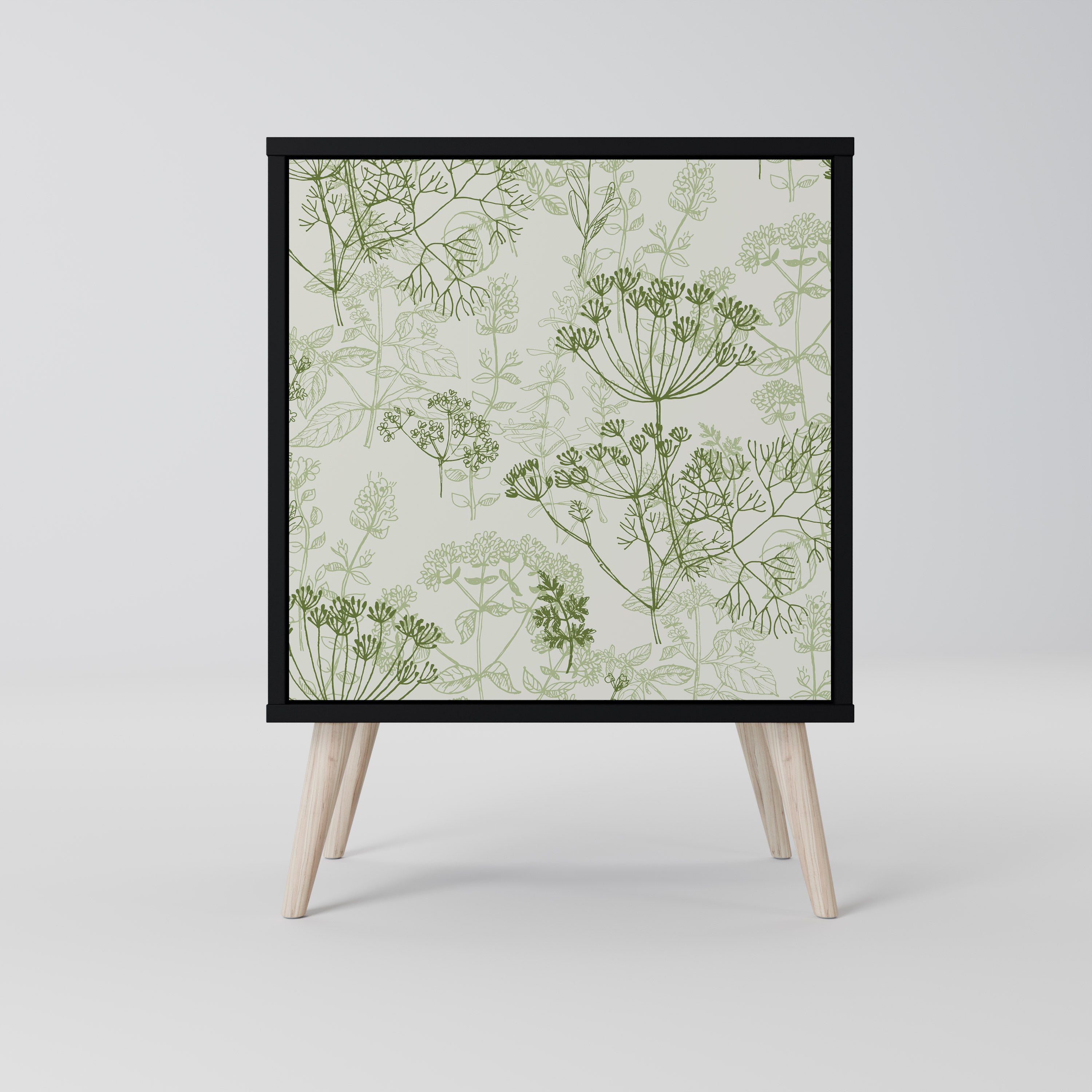 FENNEL BALDACHIN Sideboard mit 1 Tür in Schwarz