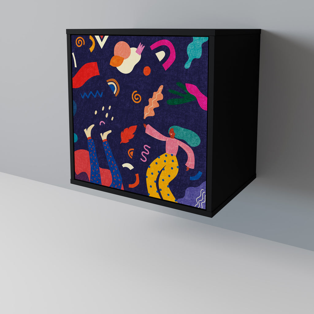 FESTIVE PLEASURES Sideboard mit 1 Tür in Schwarz