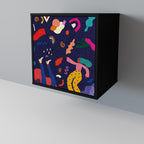 FESTIVE PLEASURES Sideboard mit 1 Tür in Schwarz