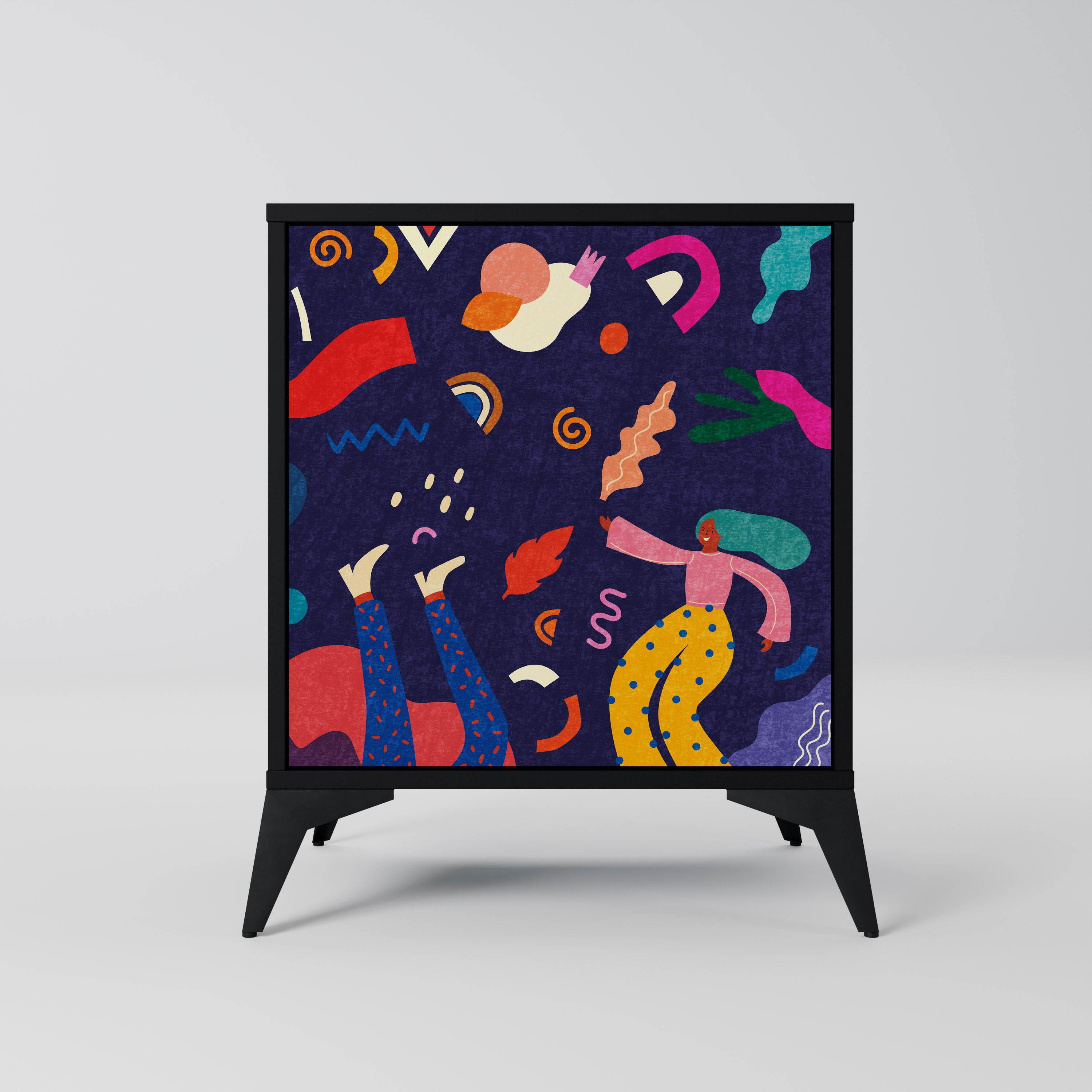 FESTIVE PLEASURES Sideboard mit 1 Tür in Schwarz