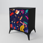 FESTIVE PLEASURES Sideboard mit 1 Tür in Schwarz
