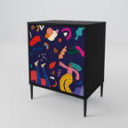 FESTIVE PLEASURES Sideboard mit 1 Tür in Schwarz