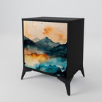 OMINOUS MOUNTAINS Sideboard mit 1 Tür in Schwarz