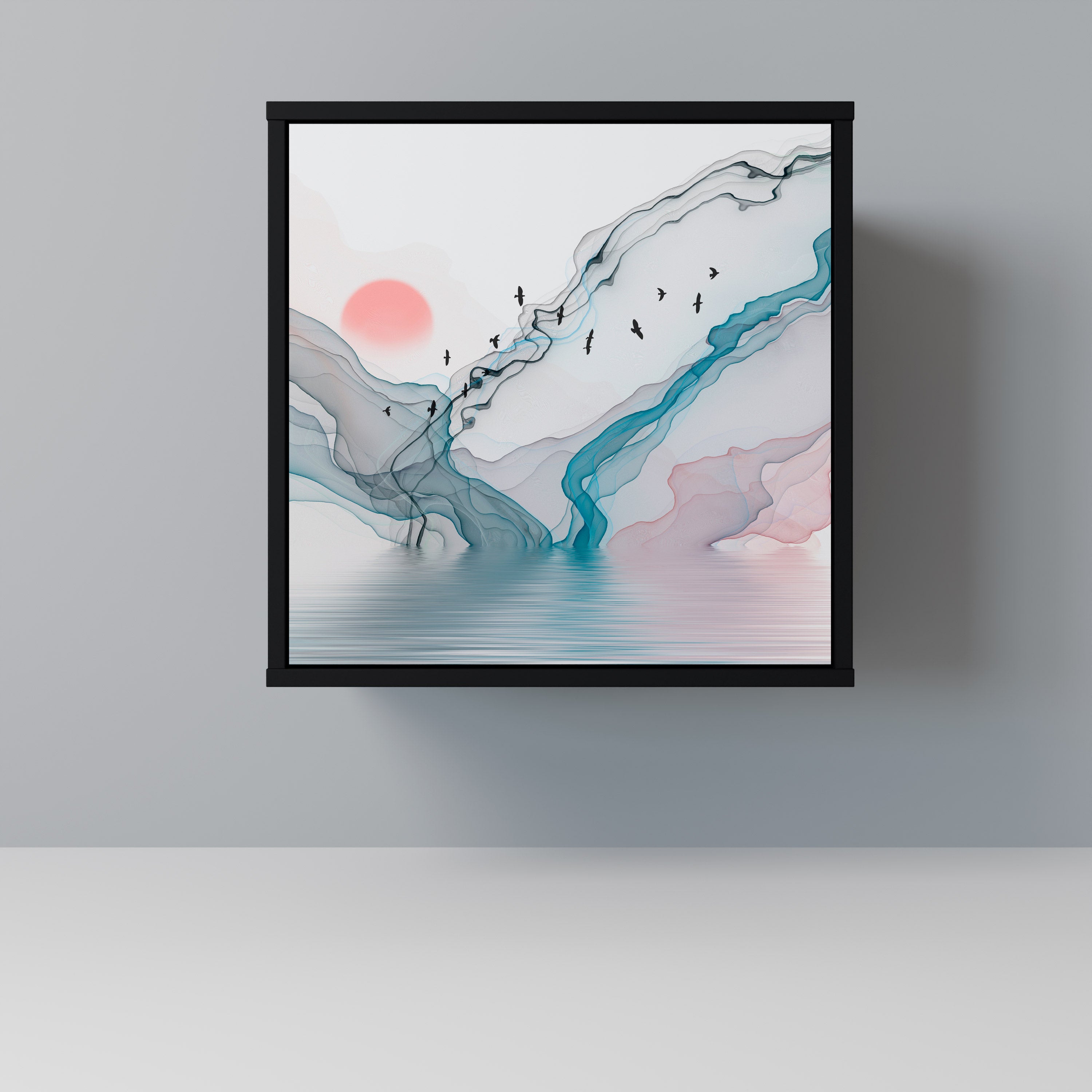 VELVET CROSSING Sideboard mit 1 Tür in Schwarz