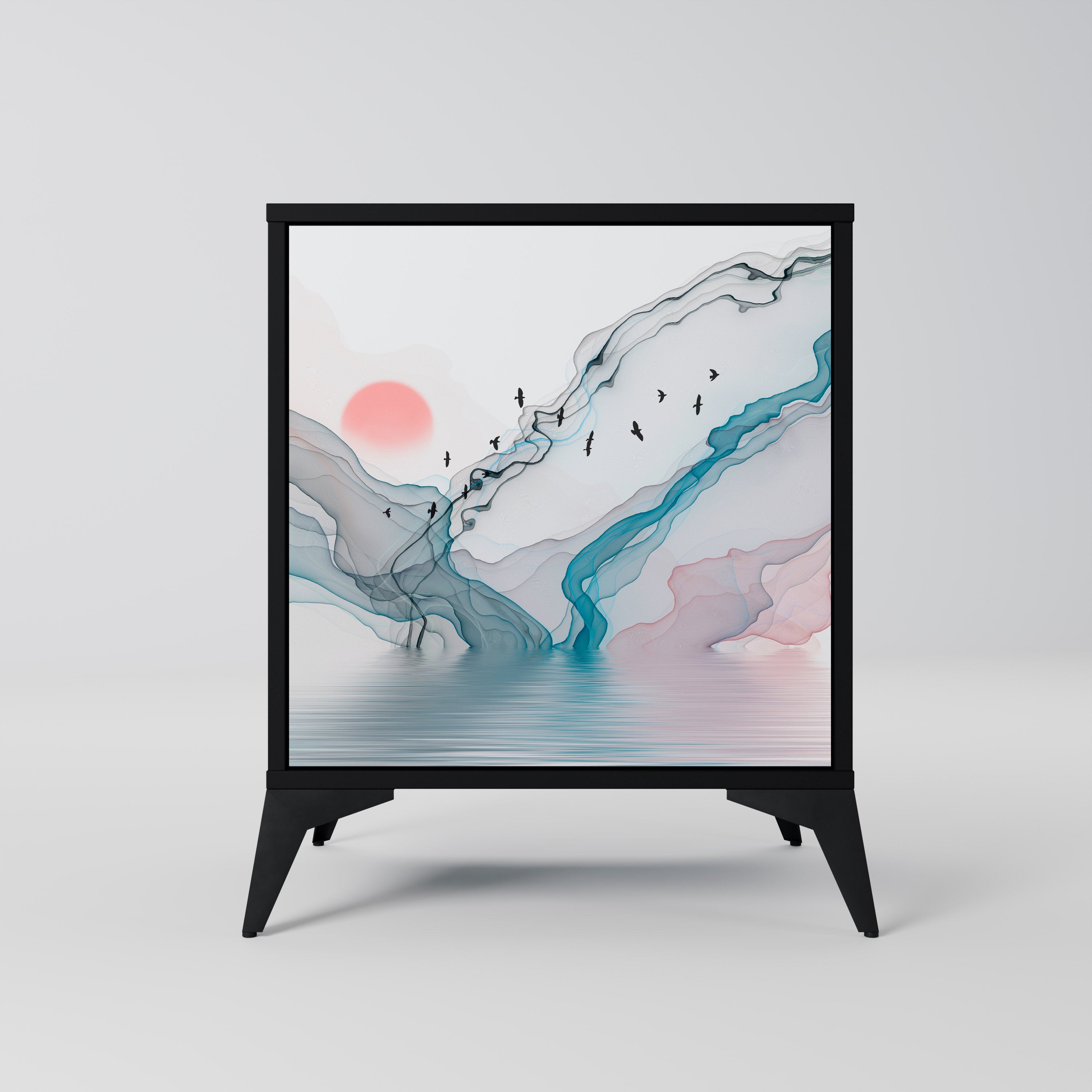 VELVET CROSSING Sideboard mit 1 Tür in Schwarz