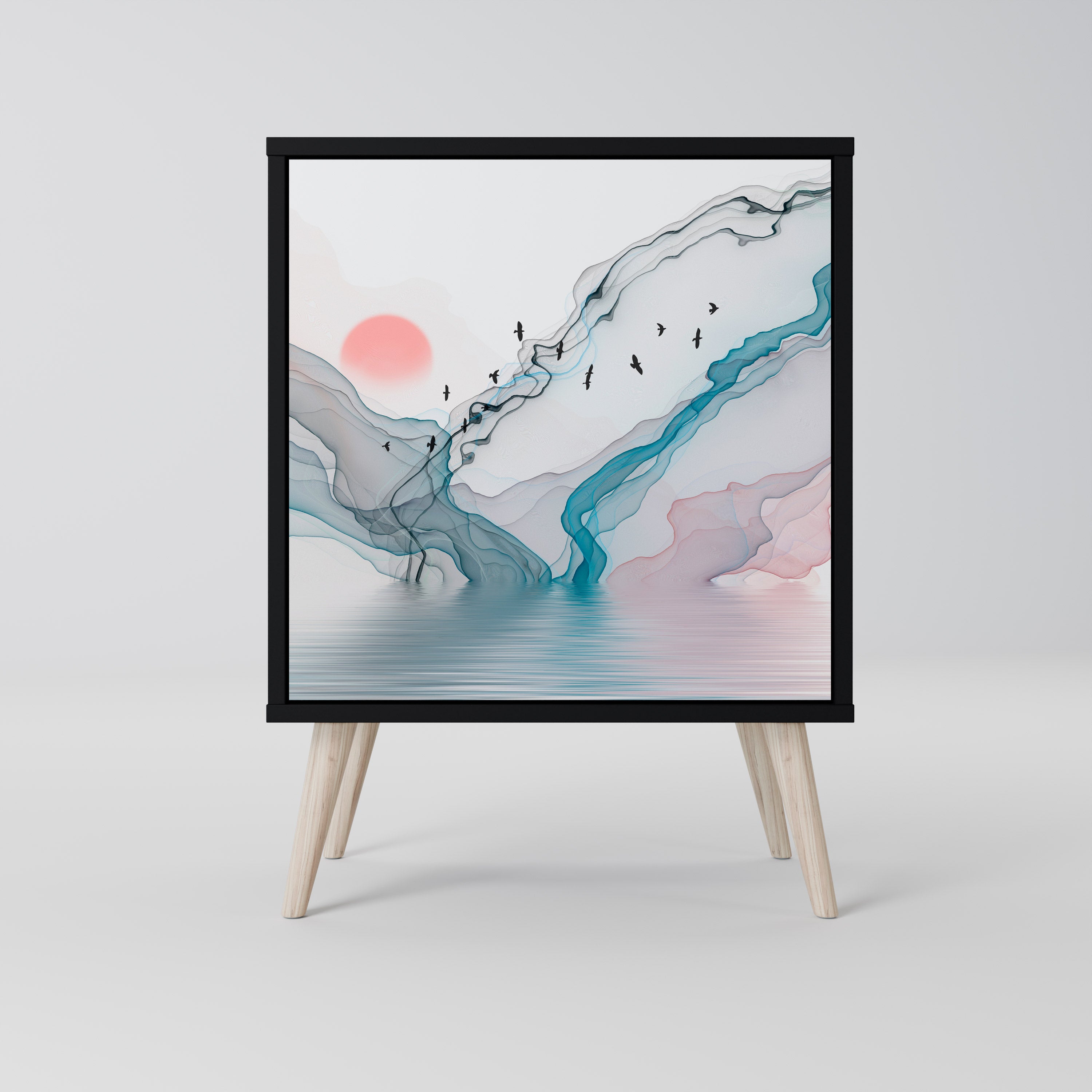 VELVET CROSSING Sideboard mit 1 Tür in Schwarz